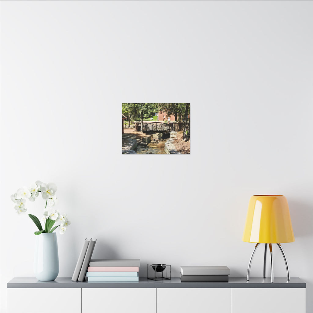 Park Footbridge Photograph Matte Canvas | Stretched Wall Art