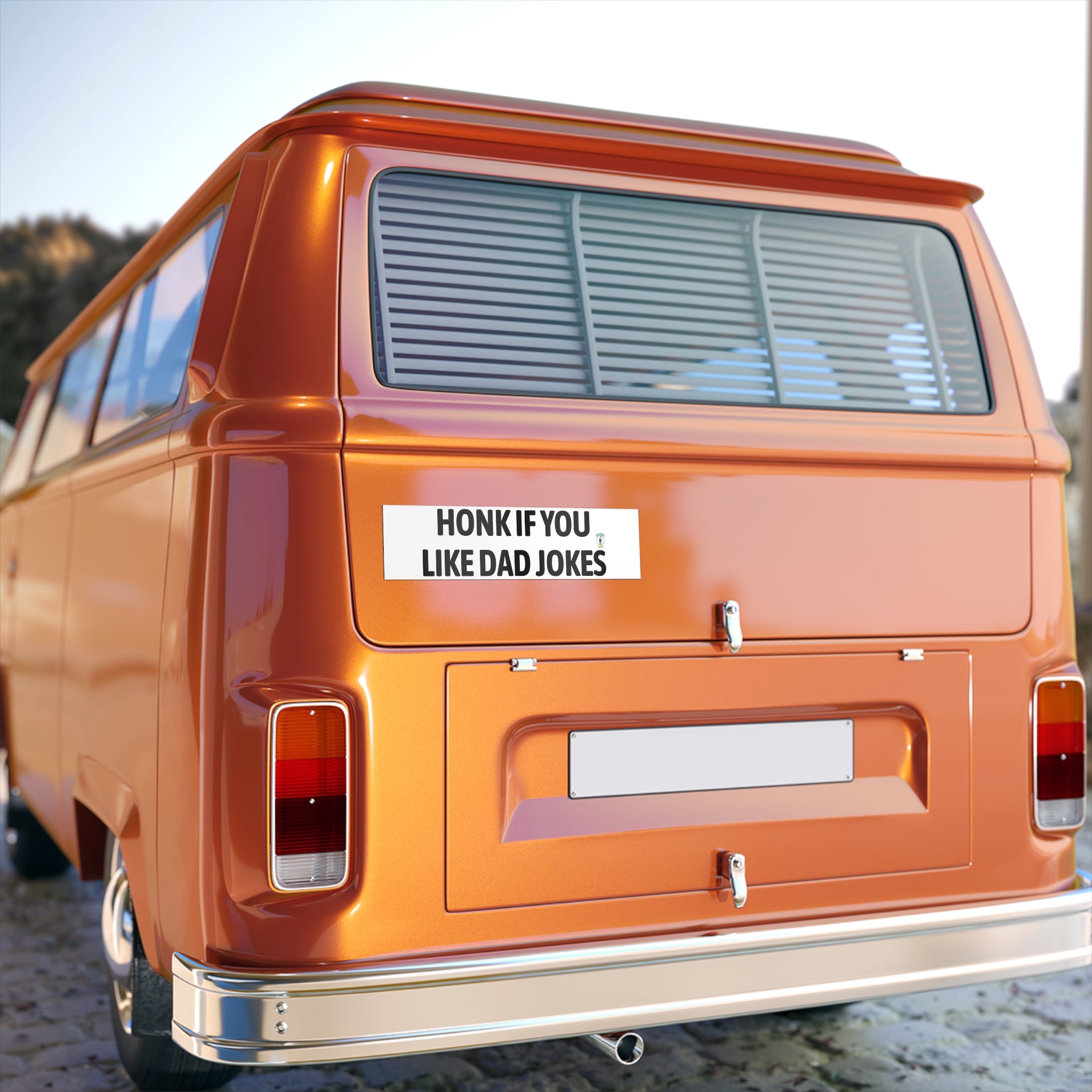 Bumper Sticker — "Honk If You Like Dad Jokes" Funny Car Decal