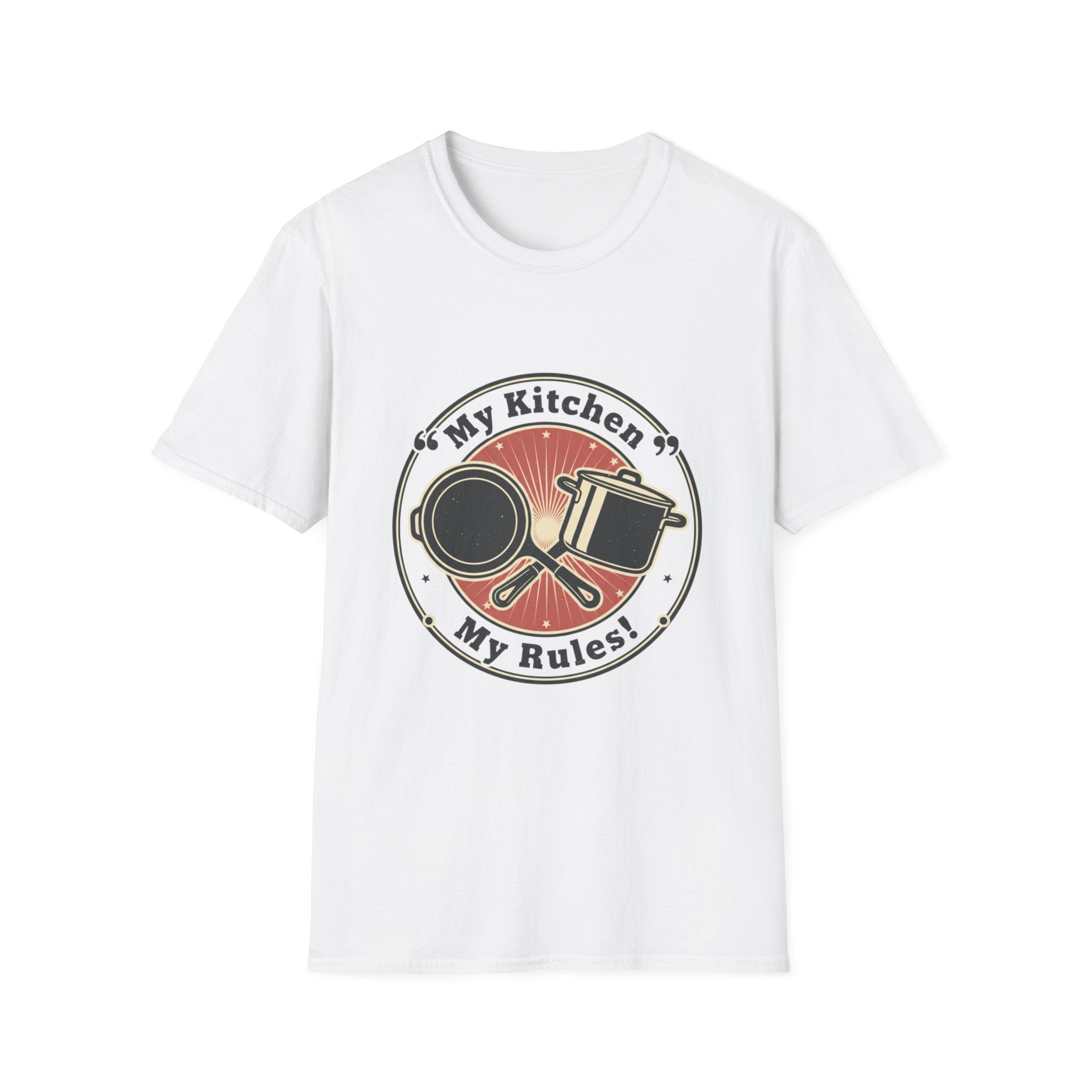 My Kitchen My Rules T-Shirt — Funny Cook/Pan and Pot Graphic Tee