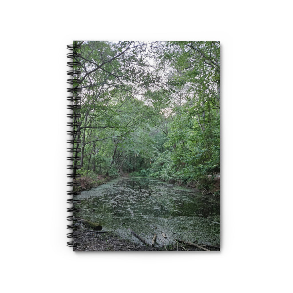 Mossy Pond Spiral Notebook — Lined Journal for Nature Lovers