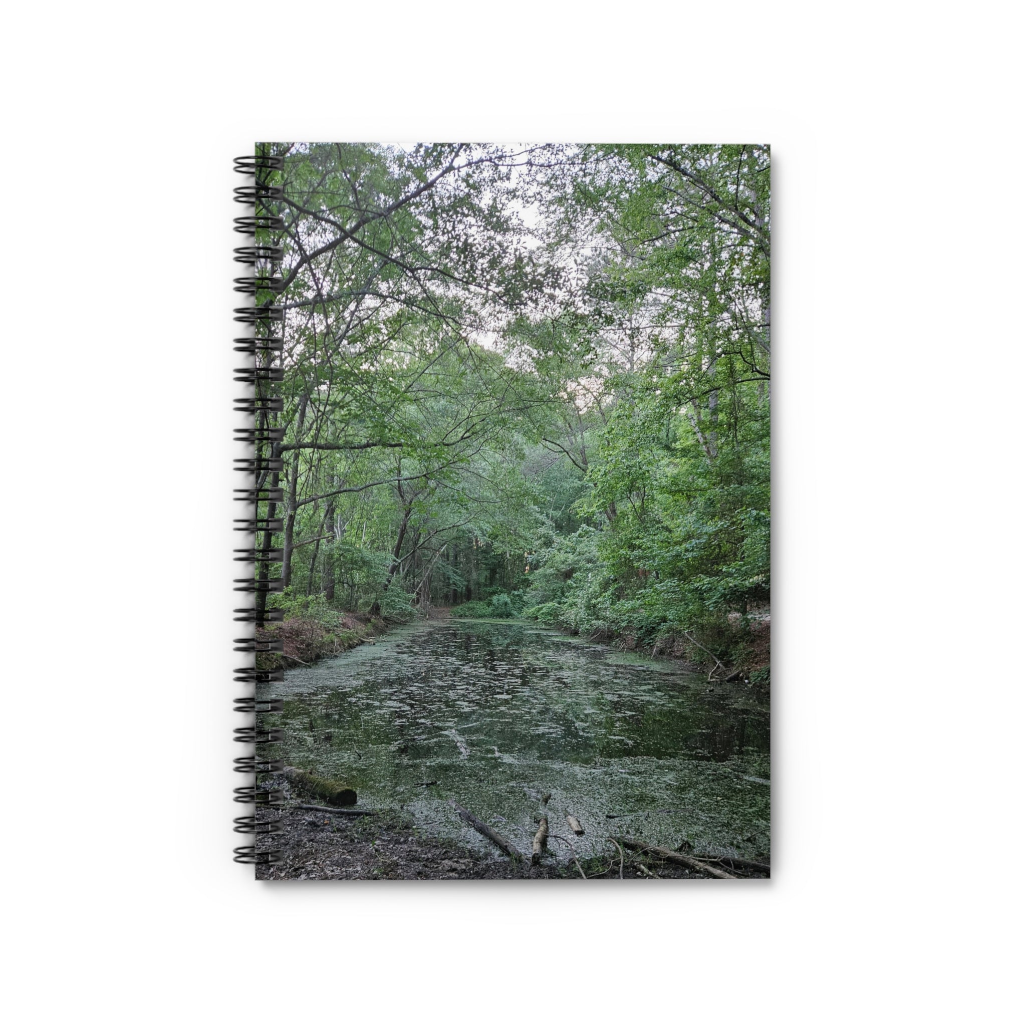 Mossy Pond Spiral Notebook — Lined Journal for Nature Lovers