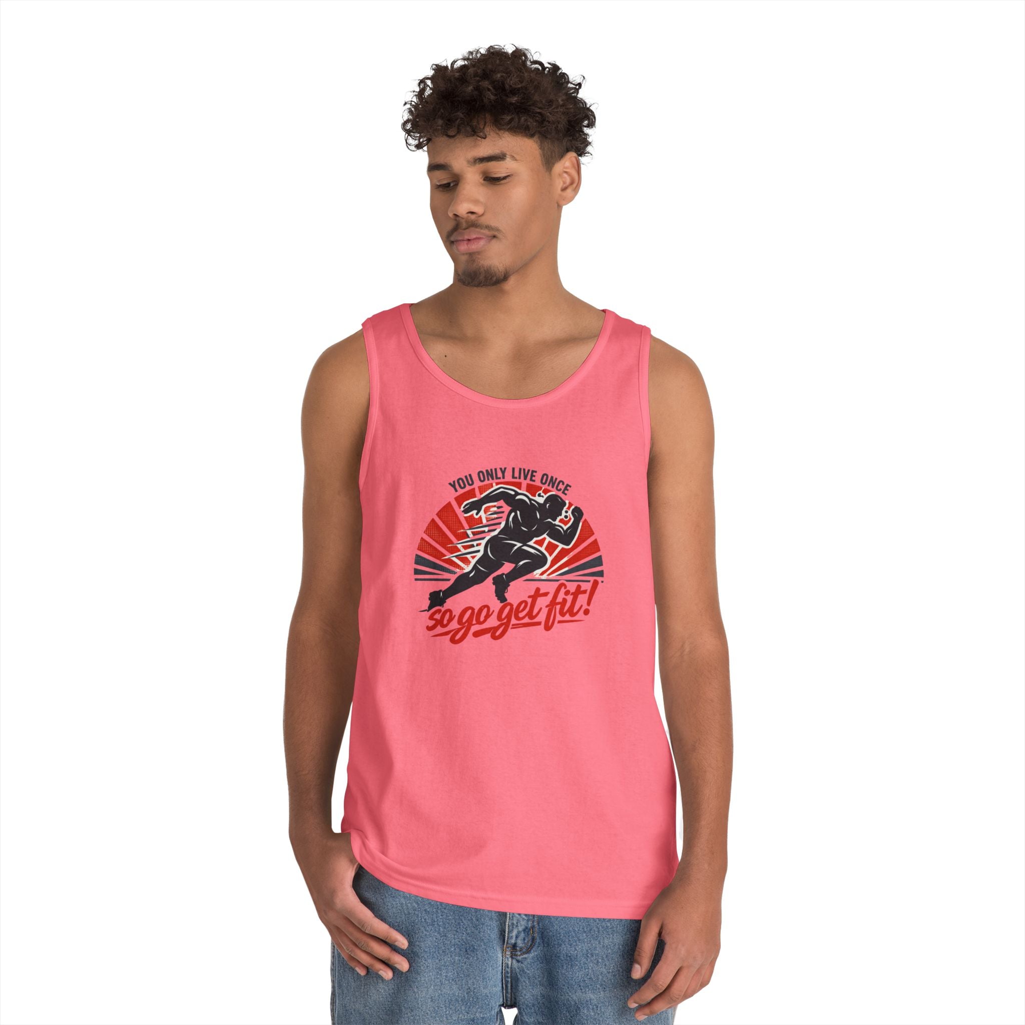 You Only Live Once So Go Get Fit tank top | Fitness Motivational Workout Tee