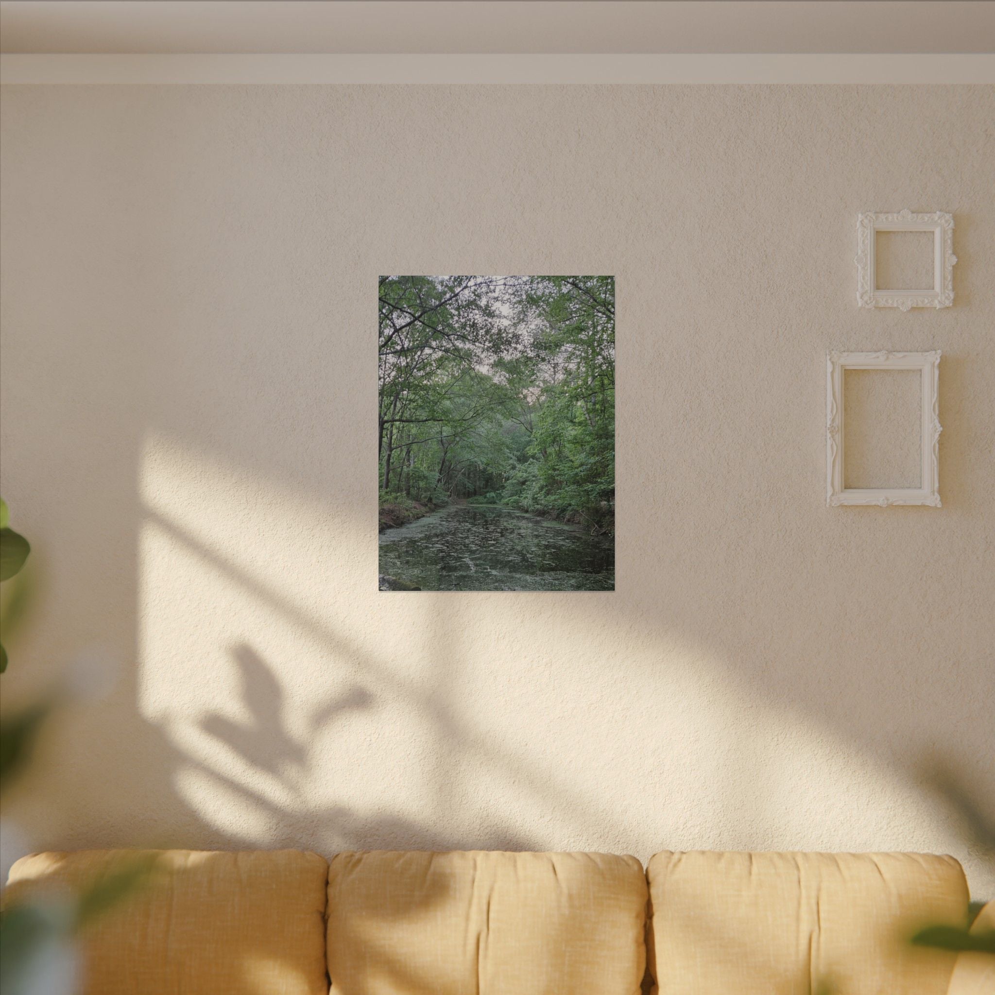 Mossy Pond Canvas Matte Stretched Wall Art