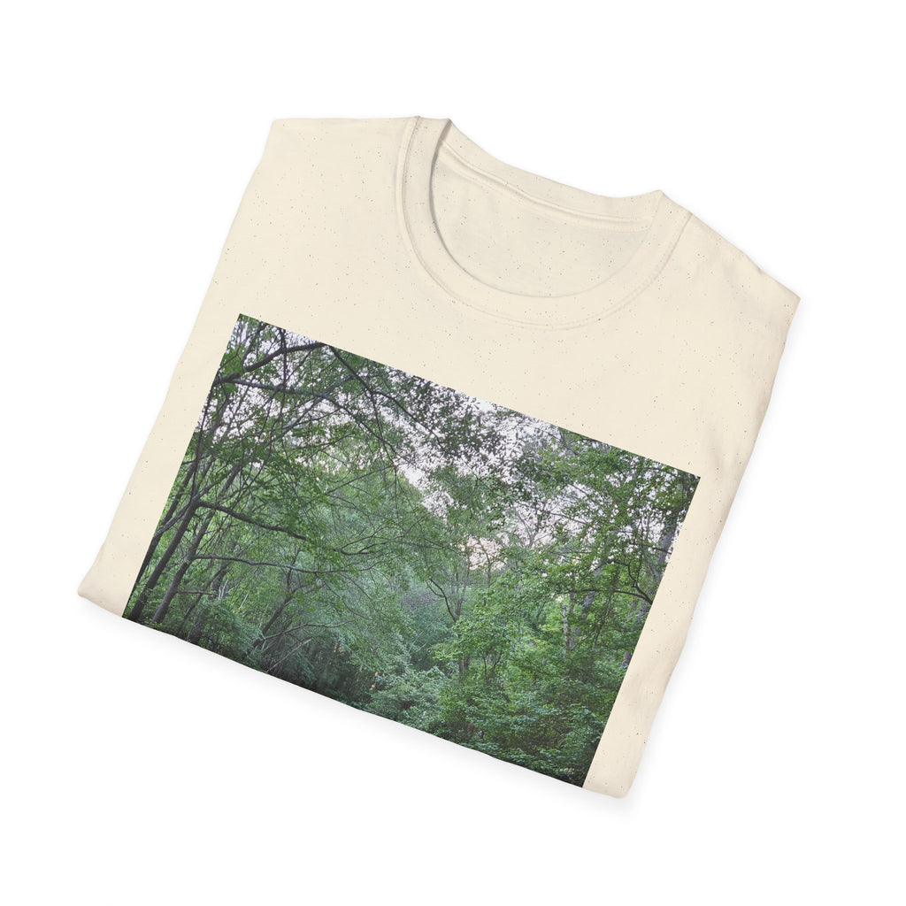 Mossy Pond T‑Shirt — Serene Green Nature Photography Tee