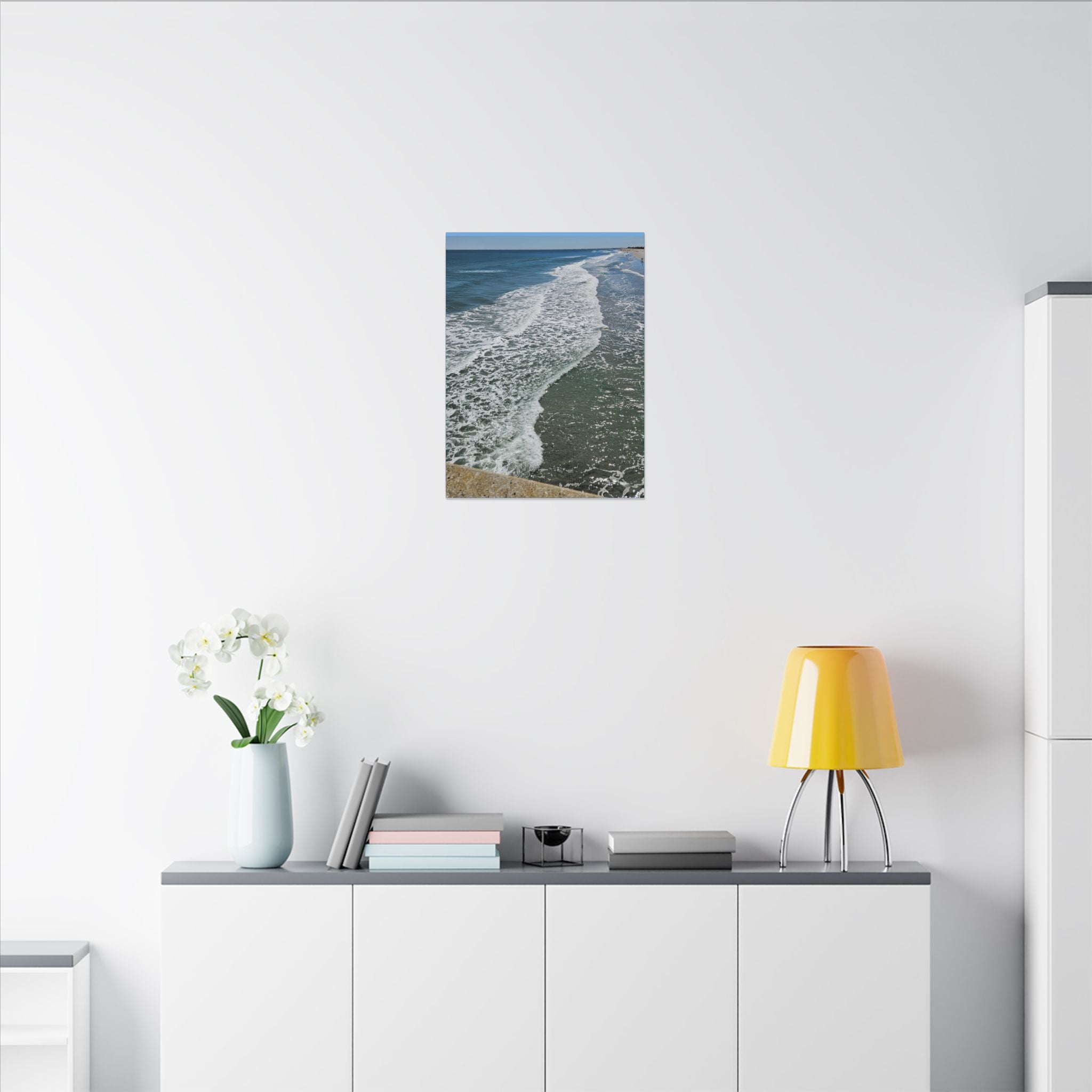 Ocean Shoreline Waves Canvas