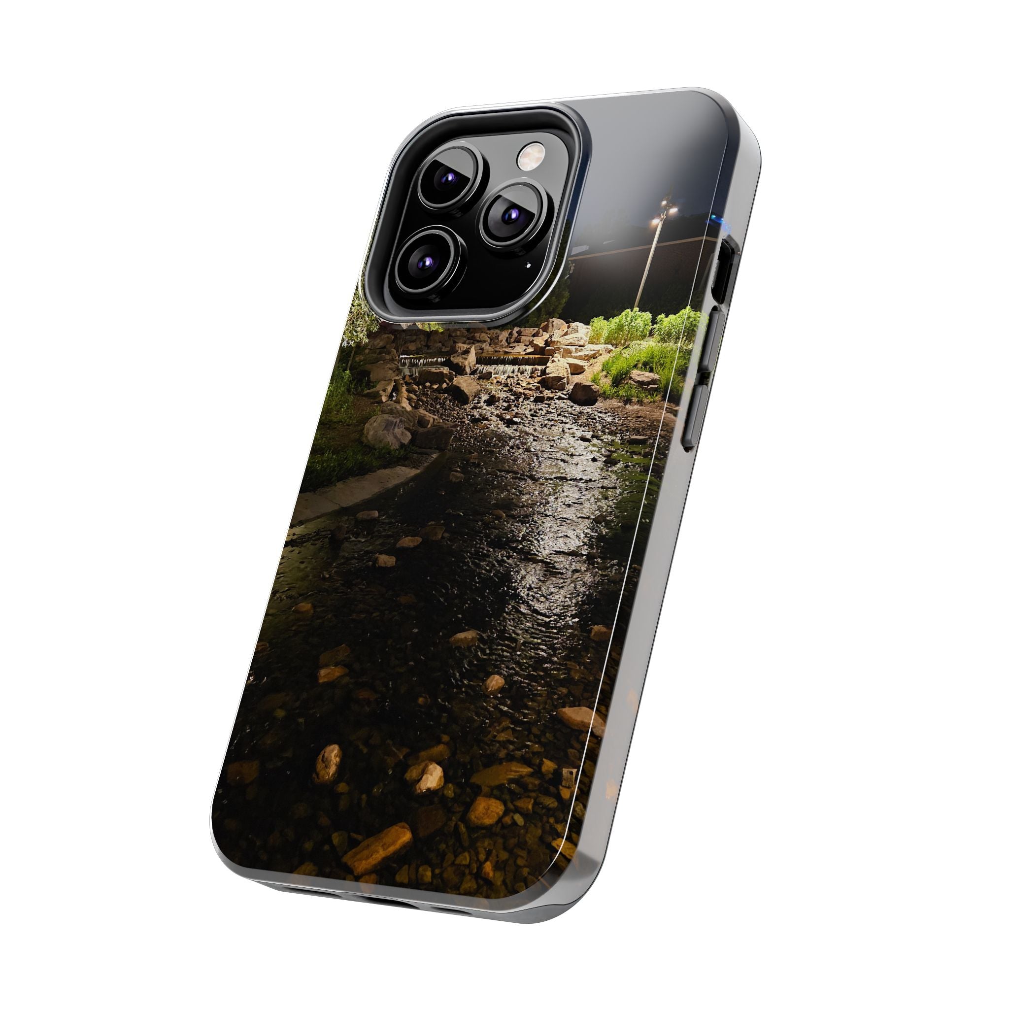 Night River Phone Case — Moody Outdoor Landscape Protective Cover
