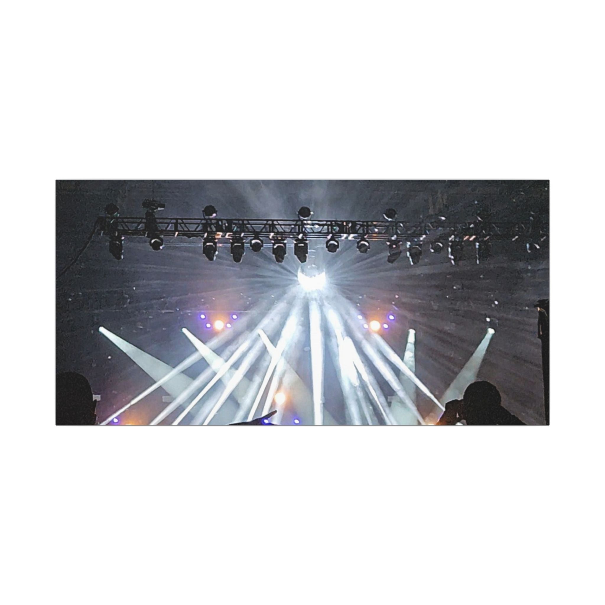 Concert Stage Lights Canvas, Matte Stretched Wall Art | Live Music