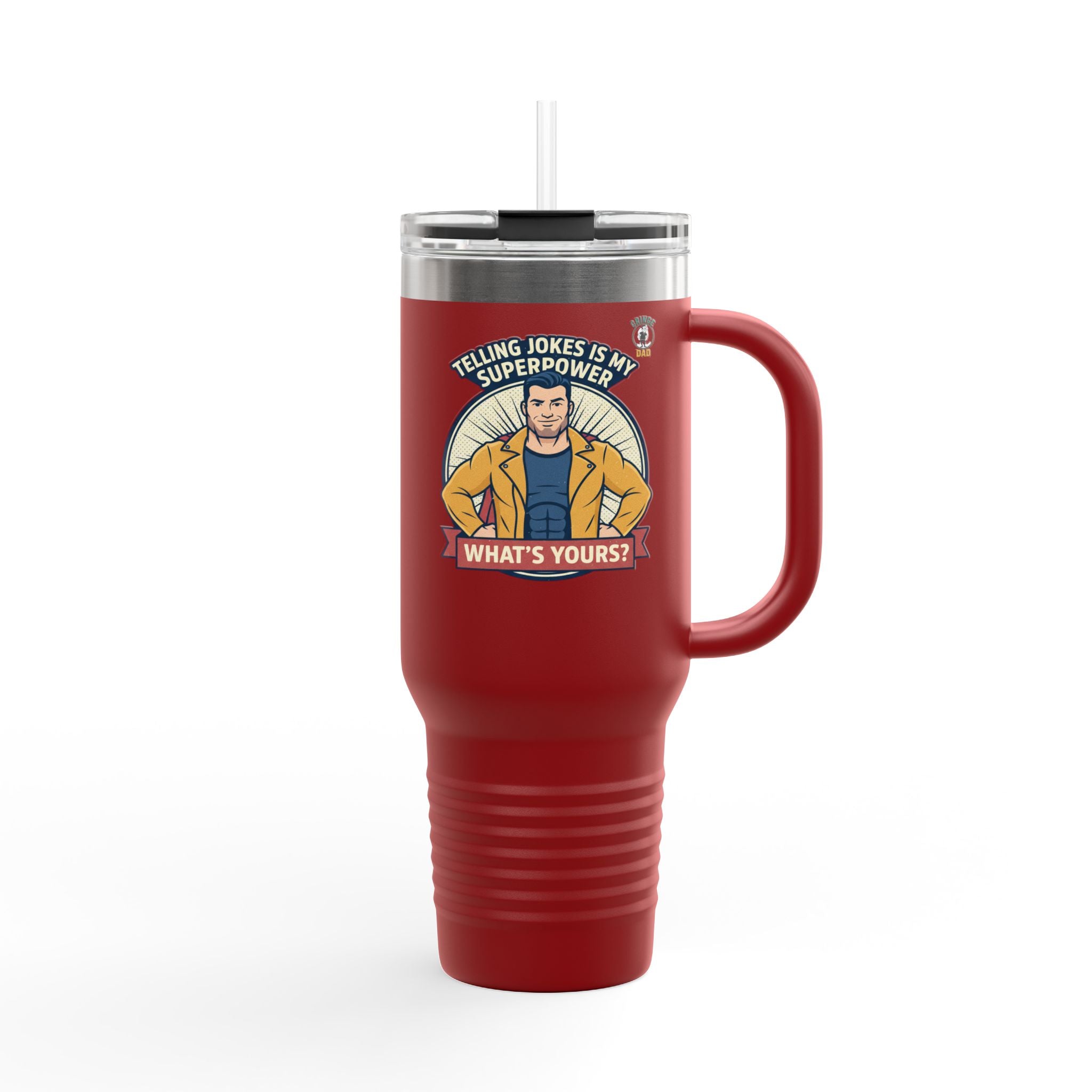 Jokes Is My Superpower 40oz Insulated Tumbler