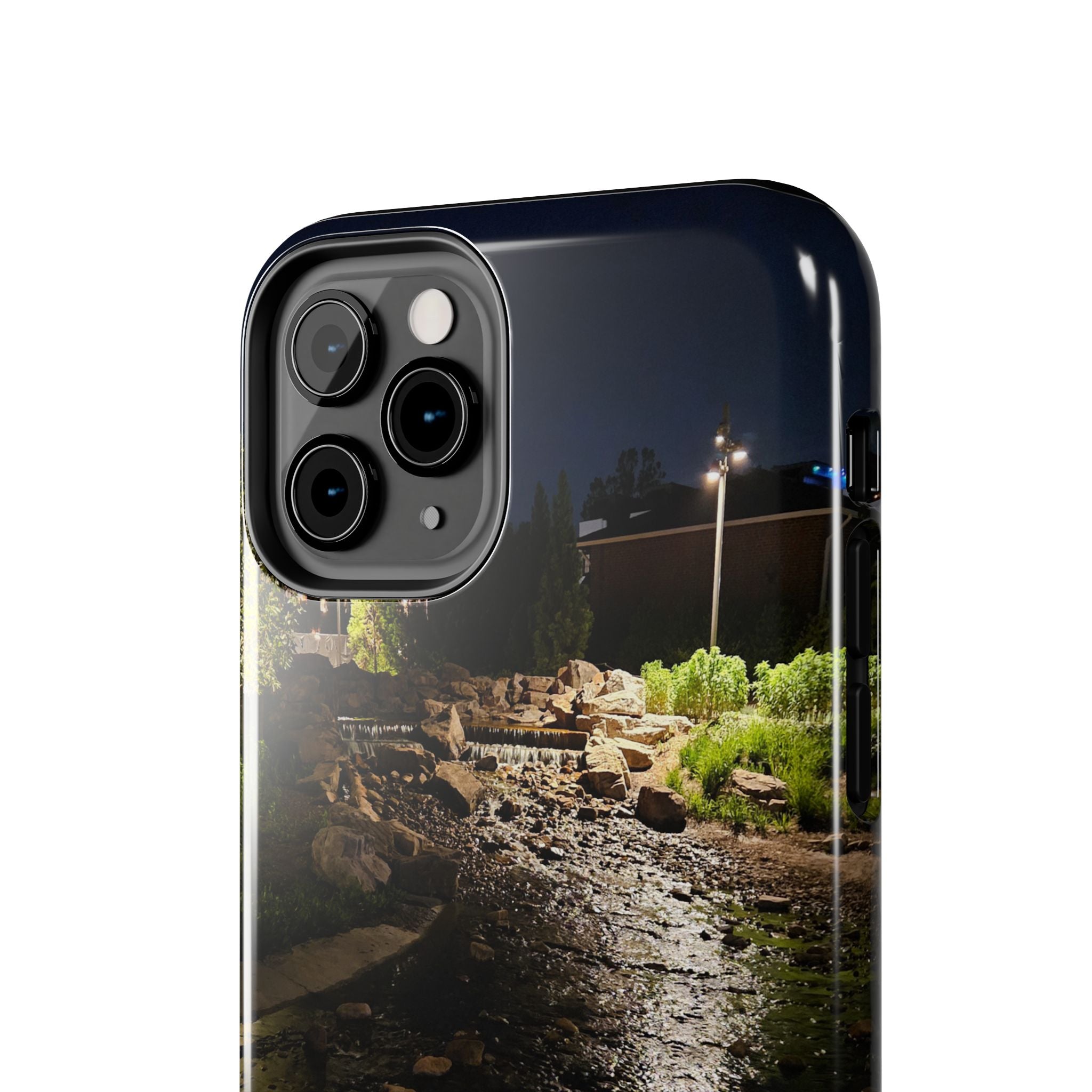 Night River Phone Case — Moody Outdoor Landscape Protective Cover