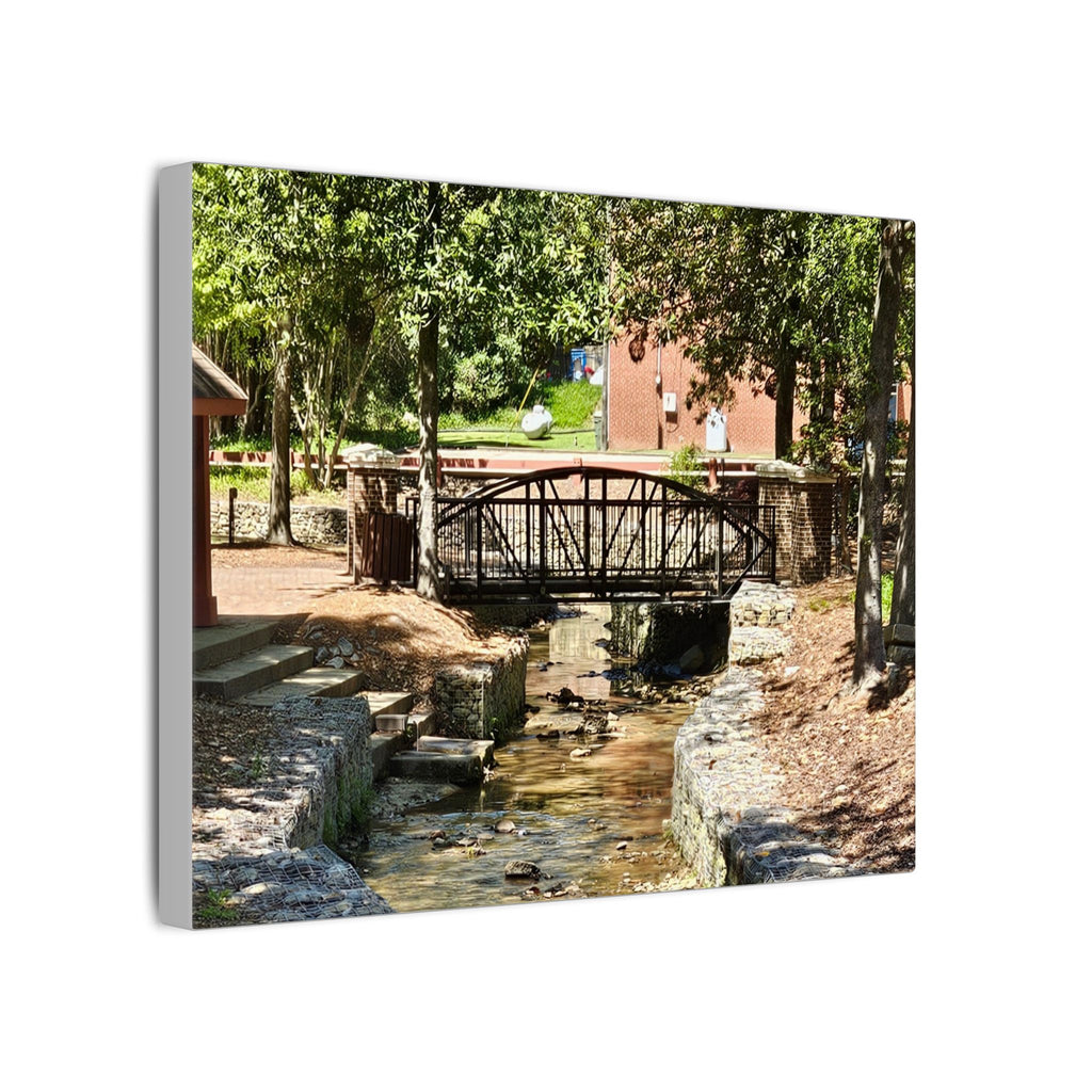 Park Footbridge Photograph Matte Canvas | Stretched Wall Art