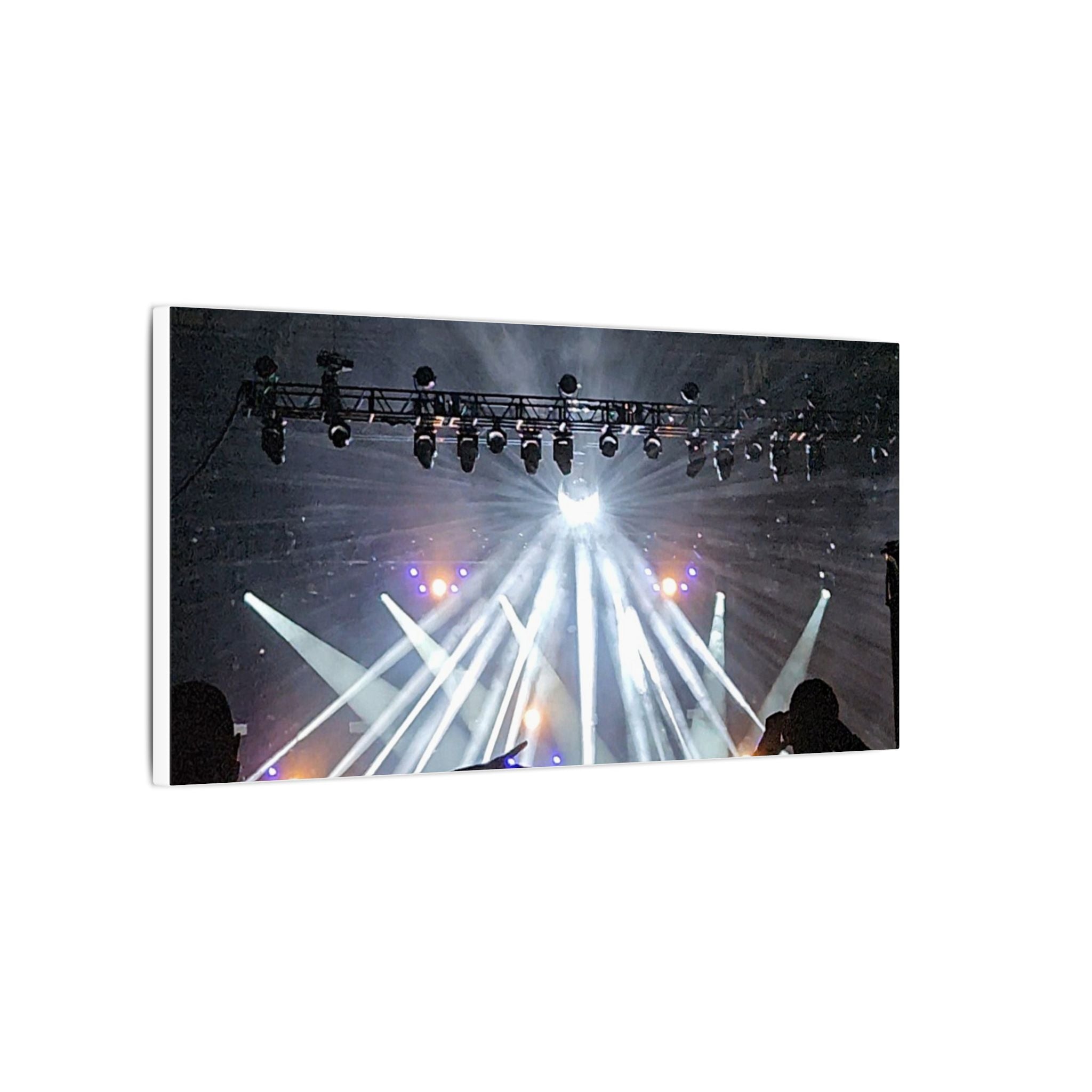 Concert Stage Lights Canvas, Matte Stretched Wall Art | Live Music
