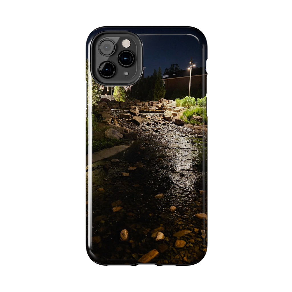 Night River Phone Case — Moody Outdoor Landscape Protective Cover