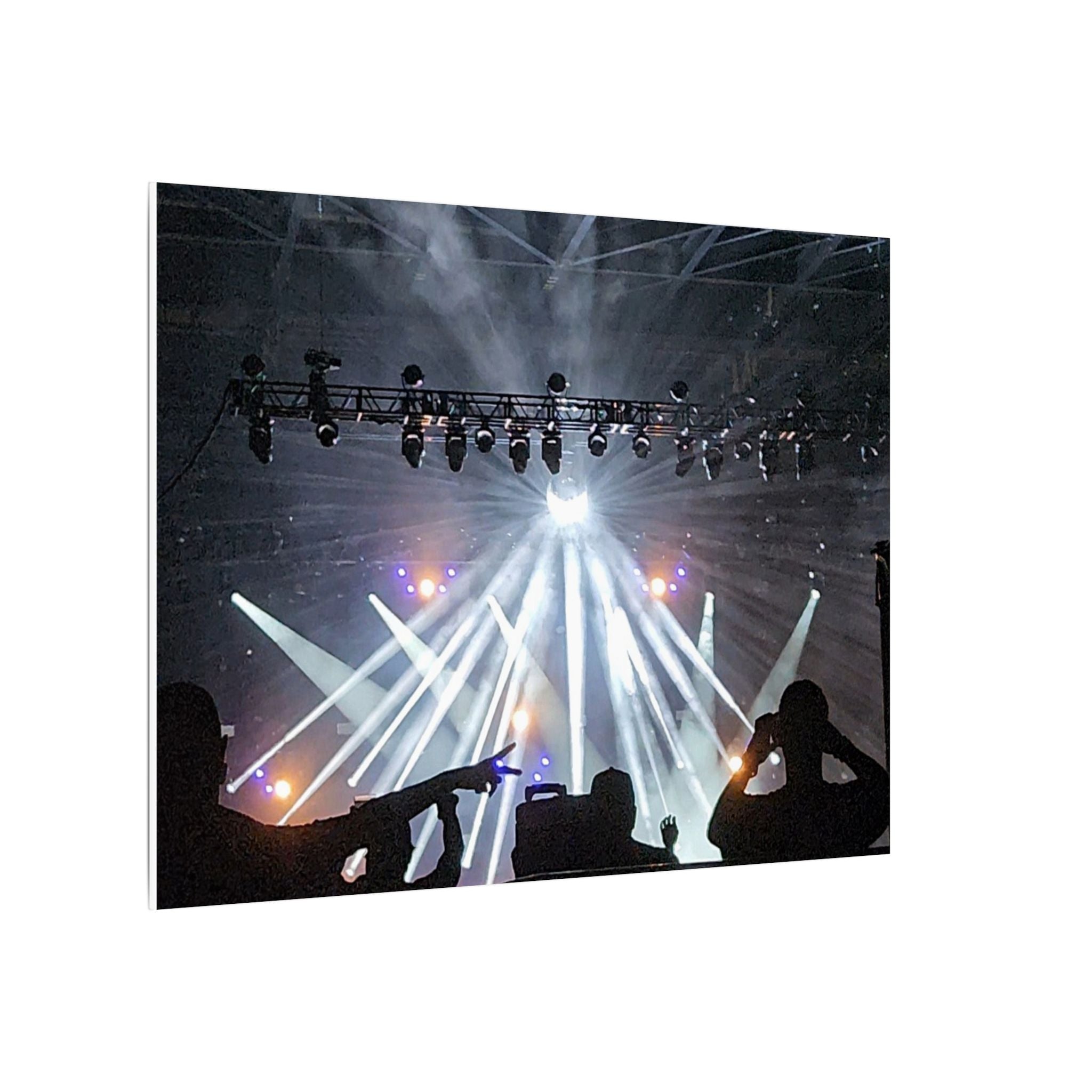 Concert Stage Lights Canvas, Matte Stretched Wall Art | Live Music