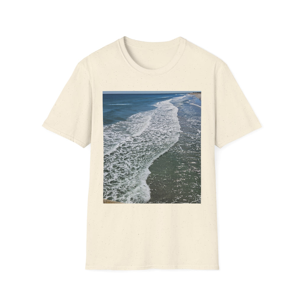 Beach Waves Photo T-Shirt — Coastal Ocean Surf Graphic Tee