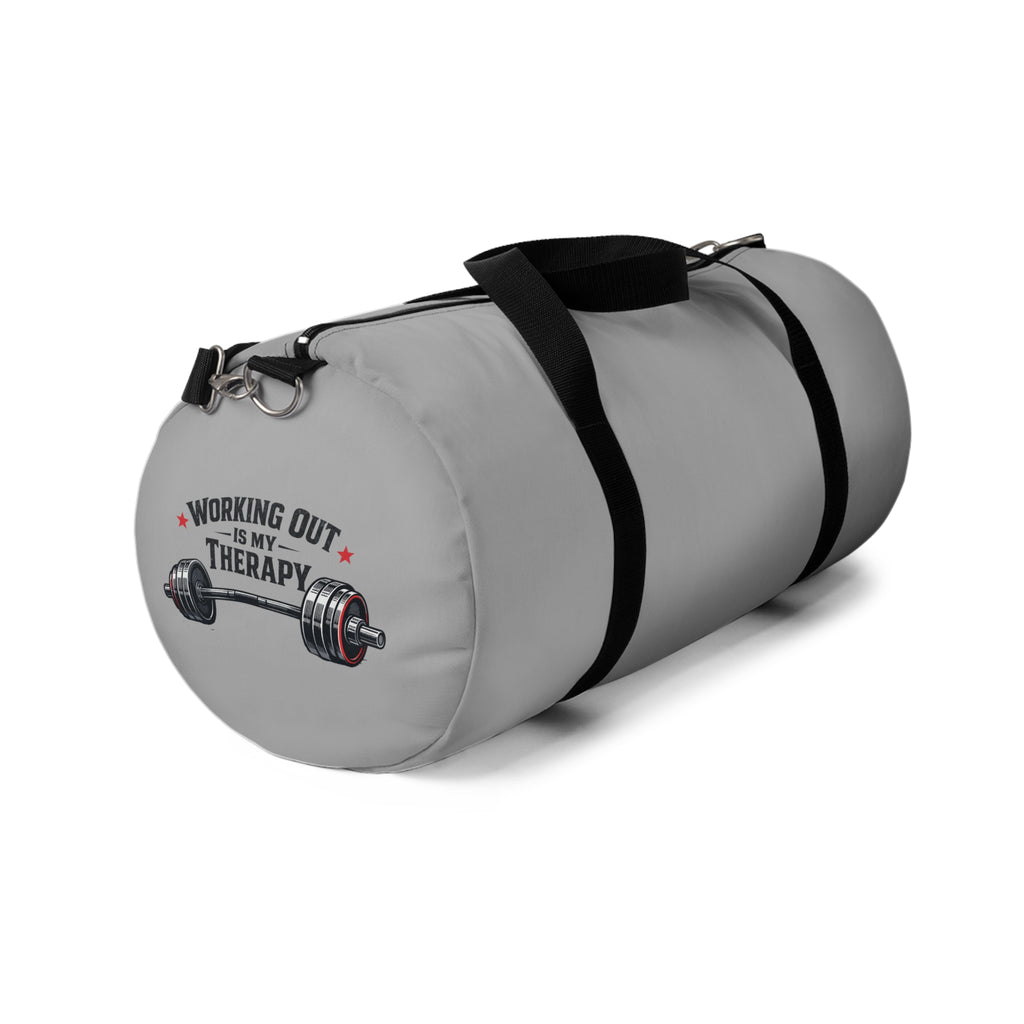 Working Out is my Therapy Duffel Bag | Personalized Sports Travel Gym Bag