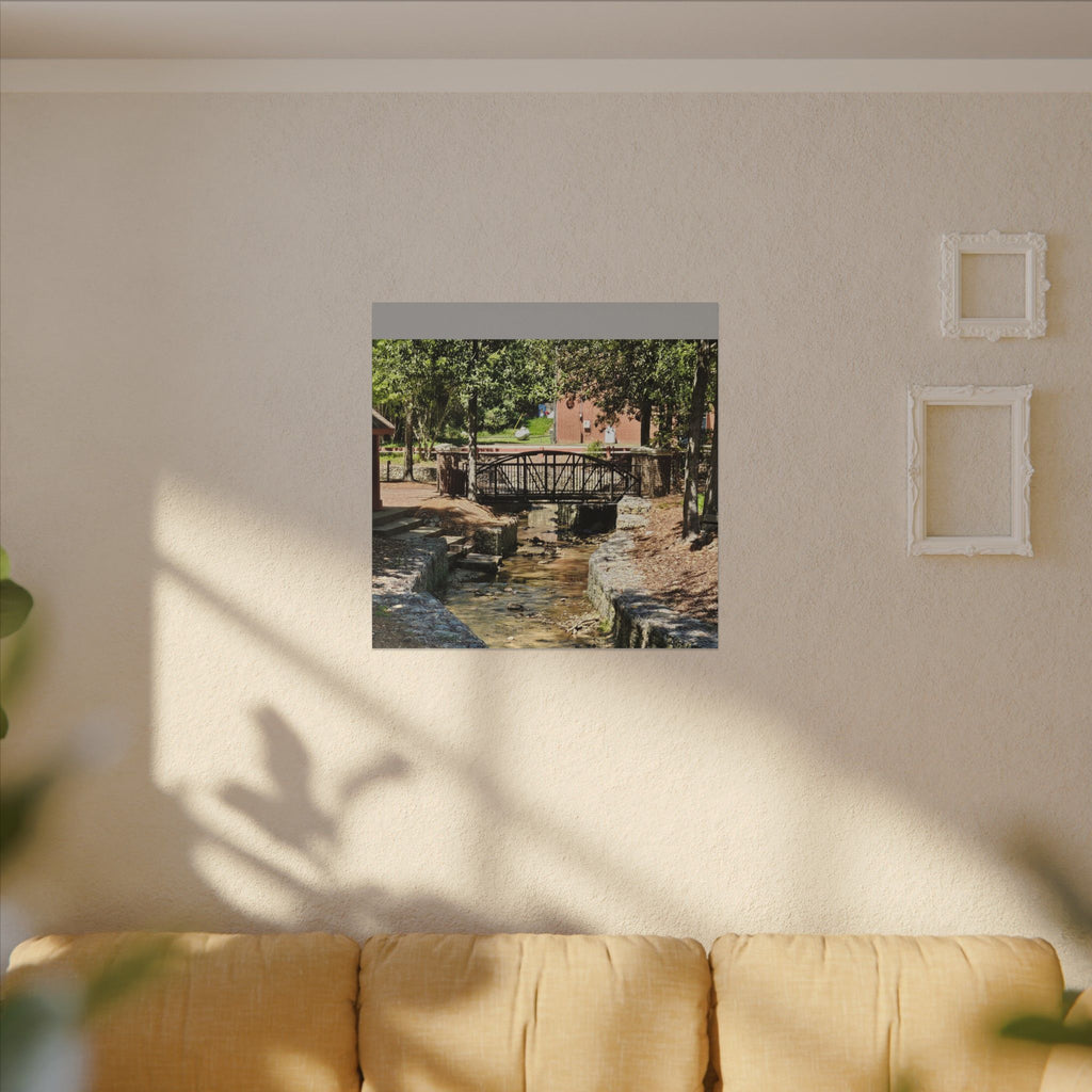 Park Footbridge Photograph Matte Canvas | Stretched Wall Art