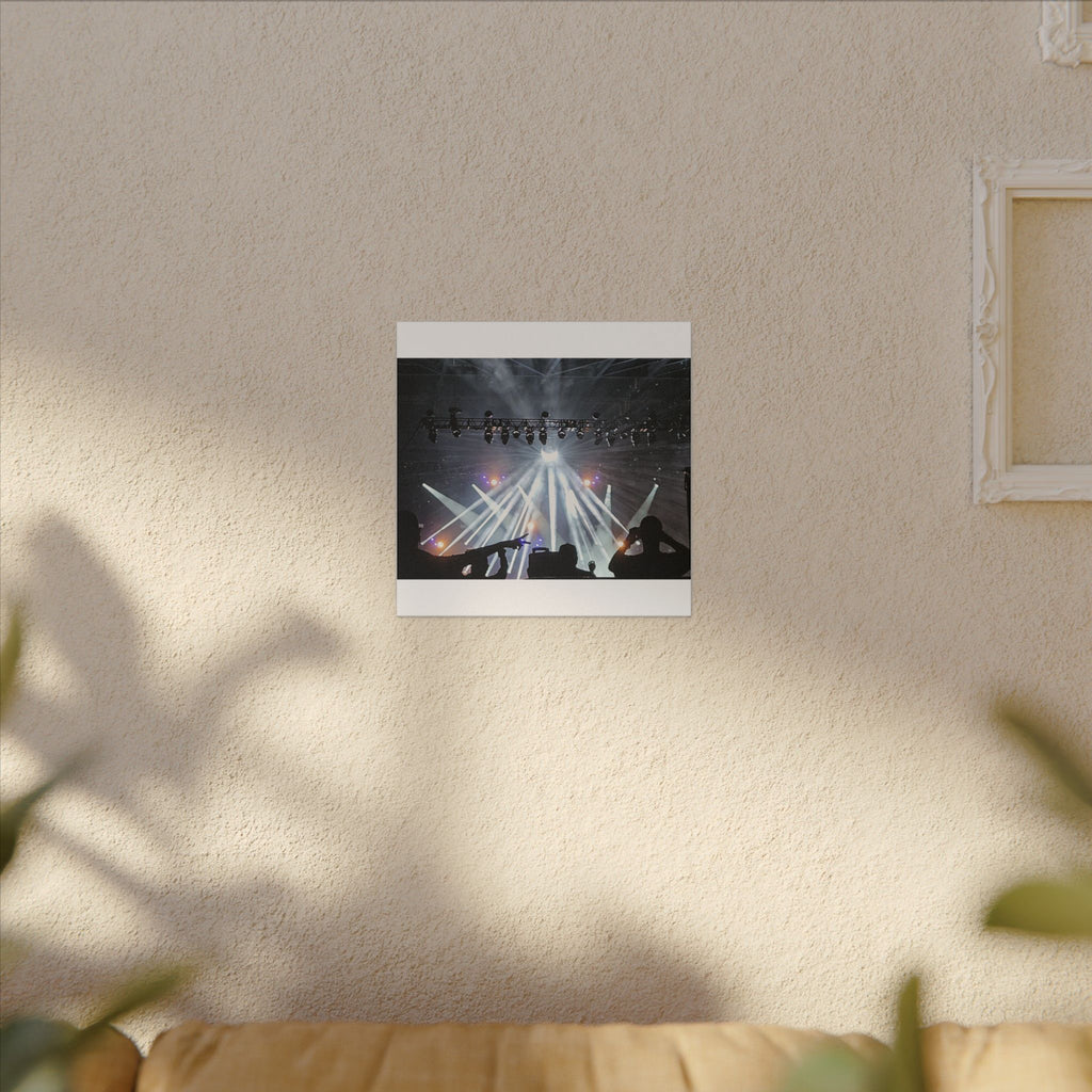 Concert Stage Lights Canvas, Matte Stretched Wall Art | Live Music