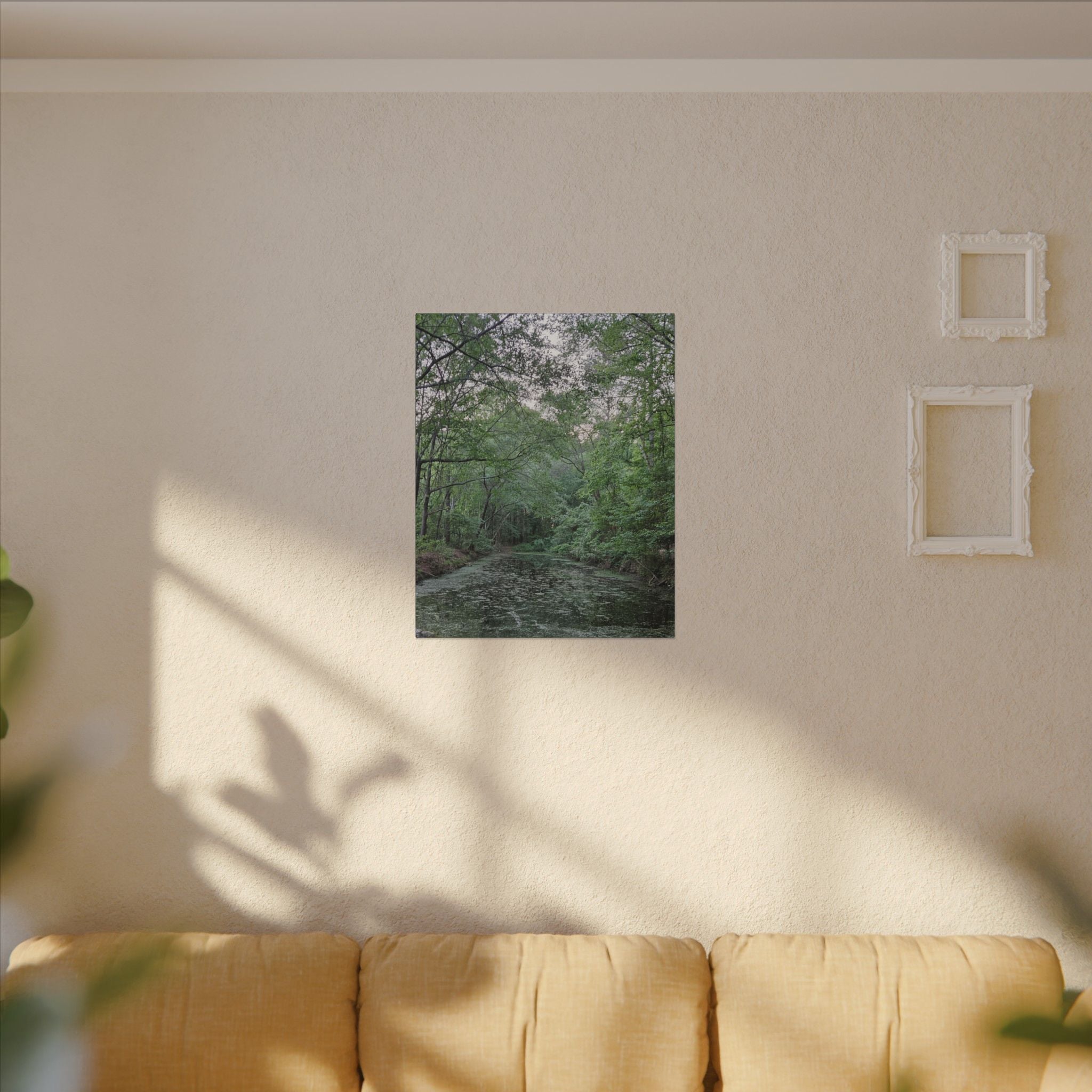 Mossy Pond Canvas Matte Stretched Wall Art