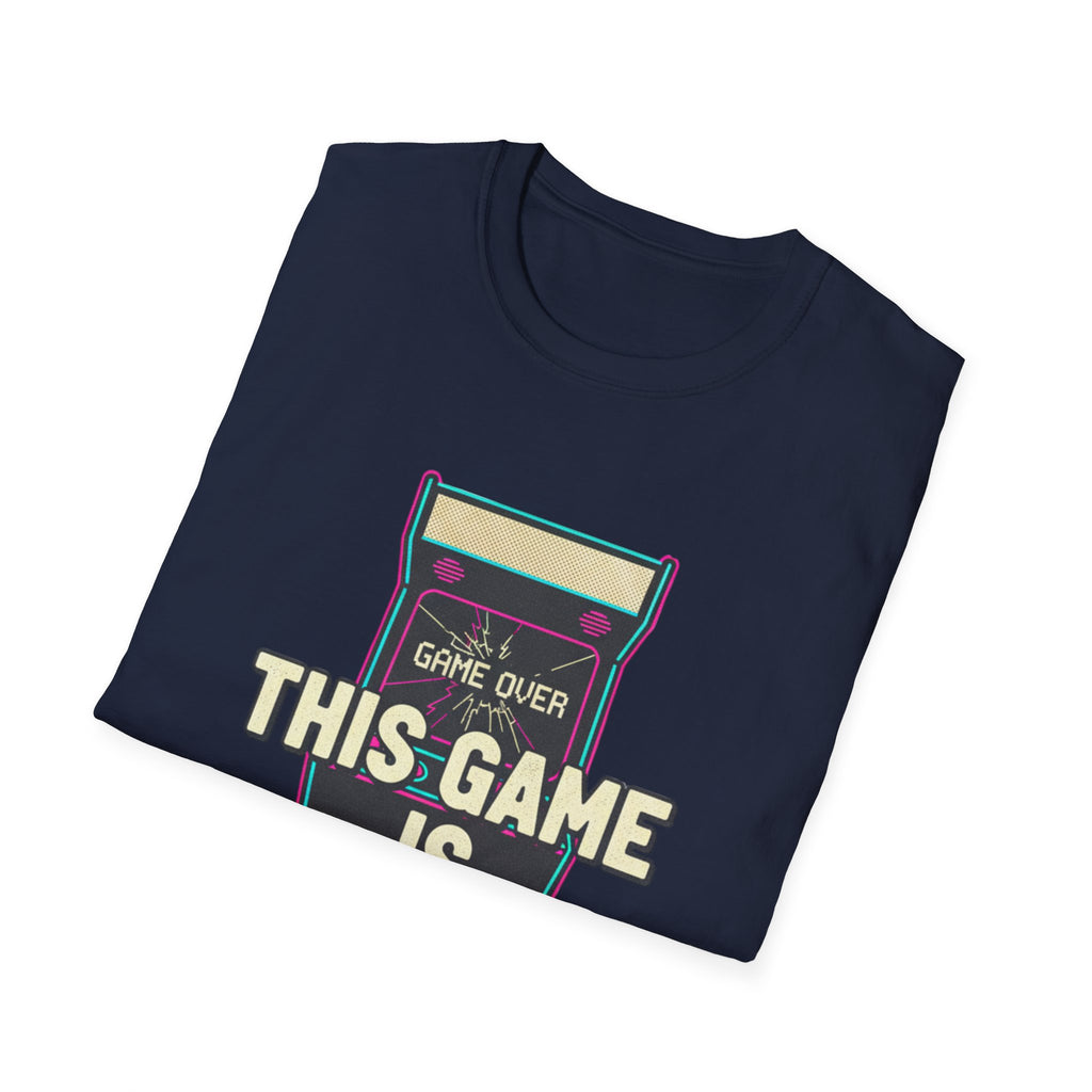 This Game Is Rigged T-Shirt | Retro Arcade Game Over Graphic Tee