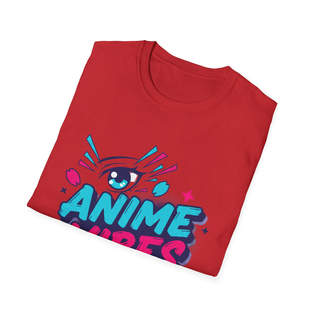 Anime Vibes Only T-Shirt | Retro Neon Anime Eye Design