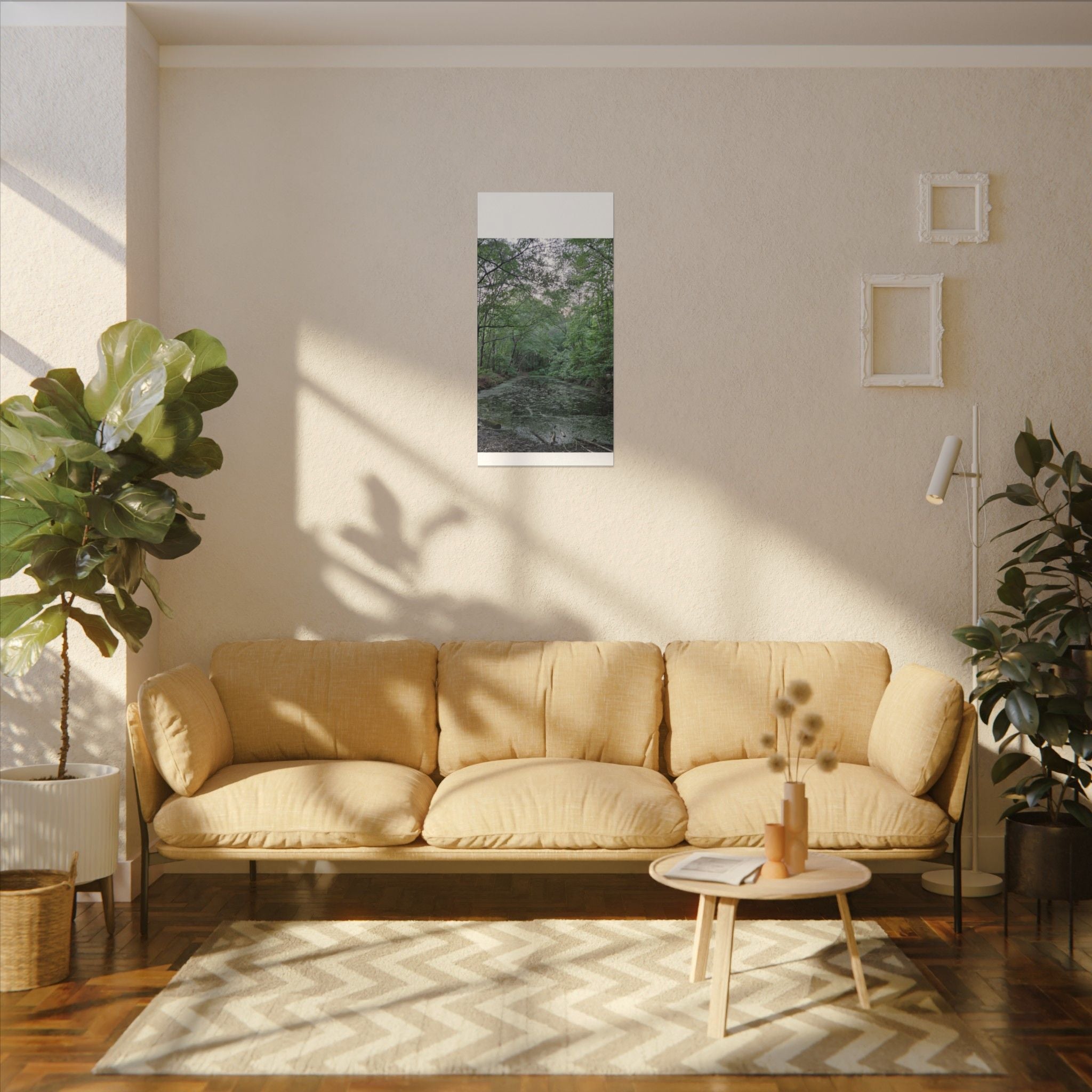 Mossy Pond Canvas Matte Stretched Wall Art