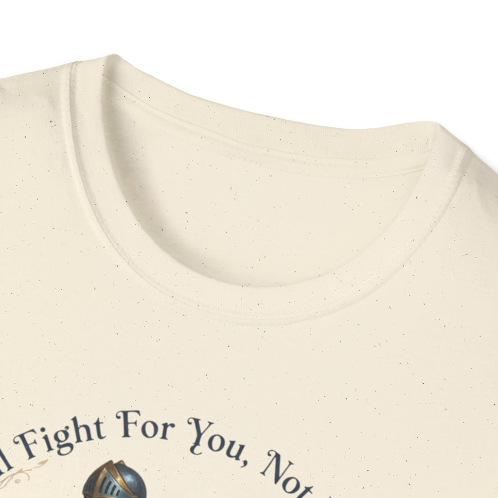 I Will Fight For You, Not With You Illustration T-Shirt | Fantasy Couple, Viper Motif