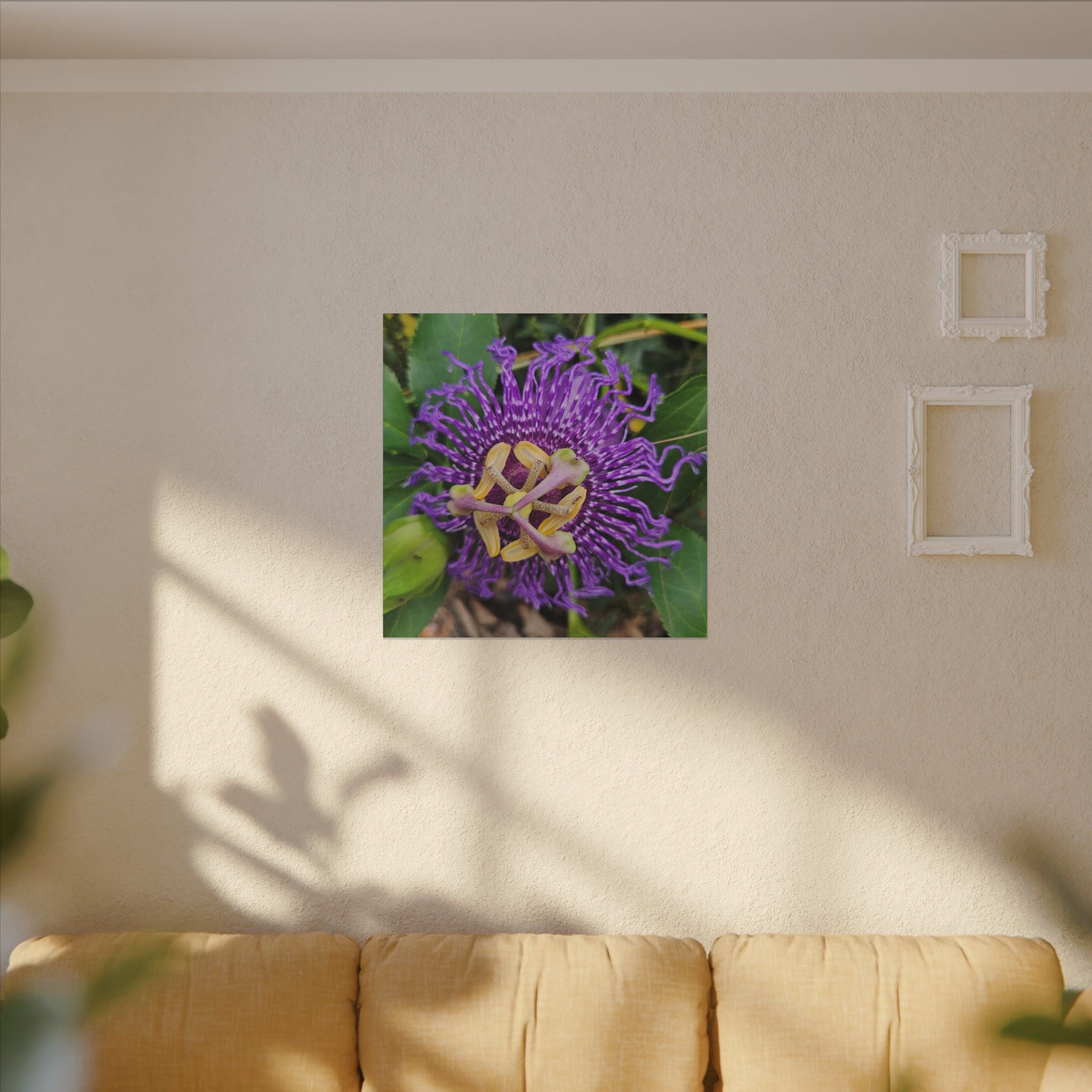 Purple Passionflower Botanical Canvas