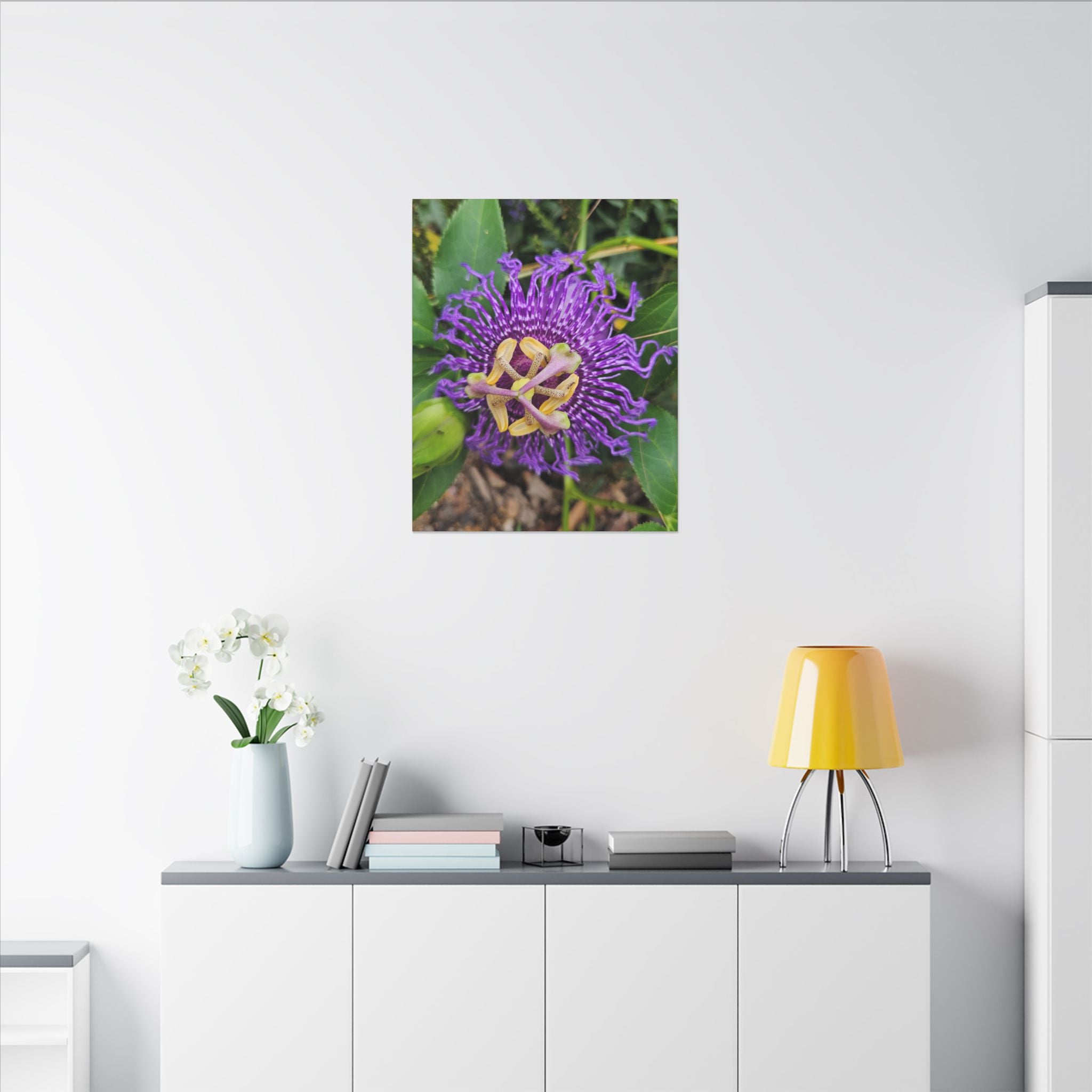 Purple Passionflower Botanical Canvas
