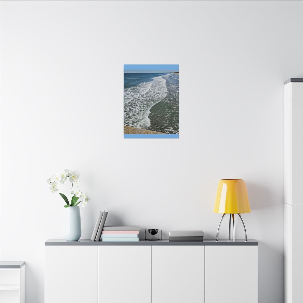 Ocean Shoreline Waves Canvas