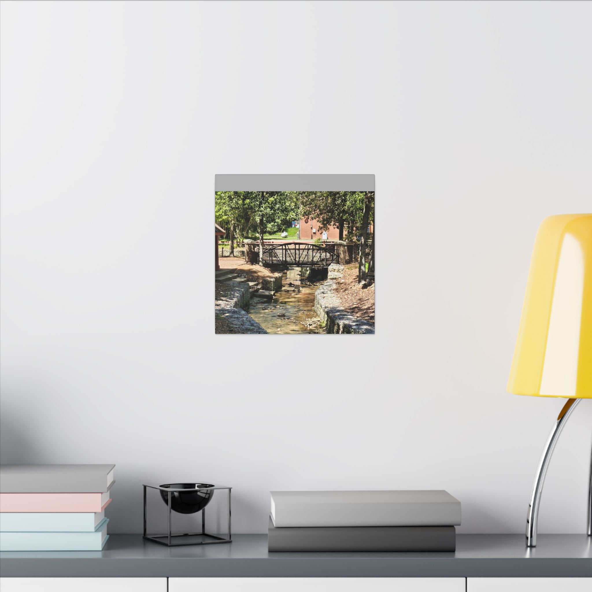 Park Footbridge Photograph Matte Canvas | Stretched Wall Art