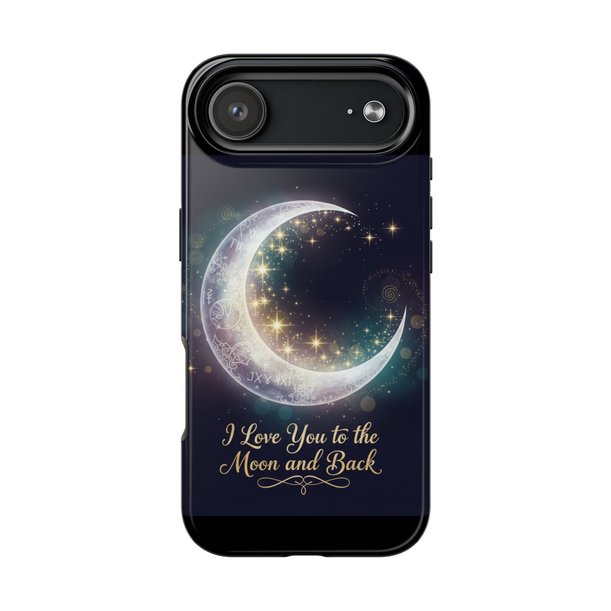 I Love You to the Moon and Back iPhone Case | Moon and Stars Tough Case