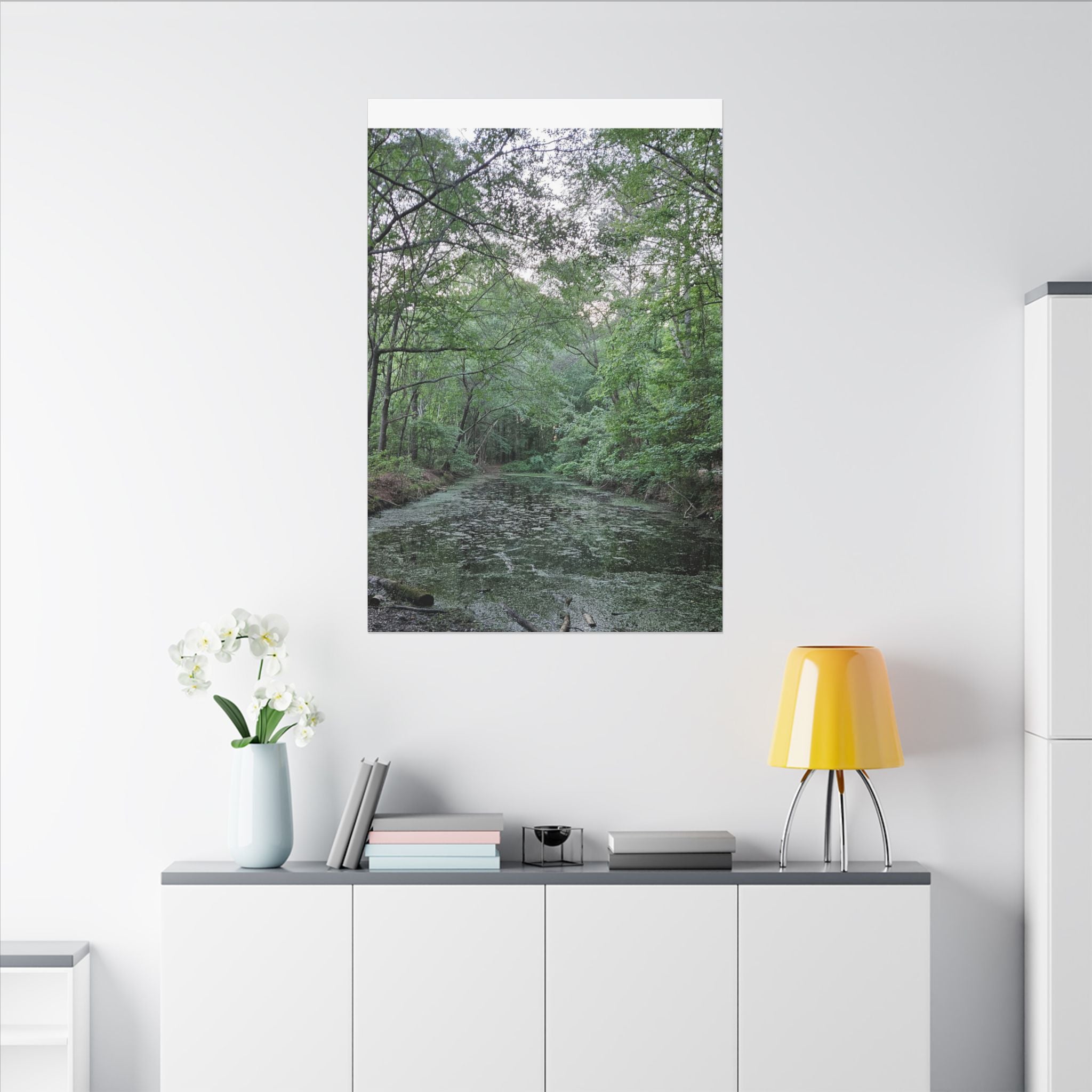 Mossy Pond Canvas Matte Stretched Wall Art