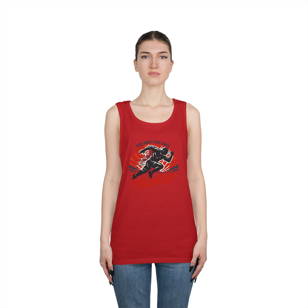 You Only Live Once So Go Get Fit tank top | Fitness Motivational Workout Tee