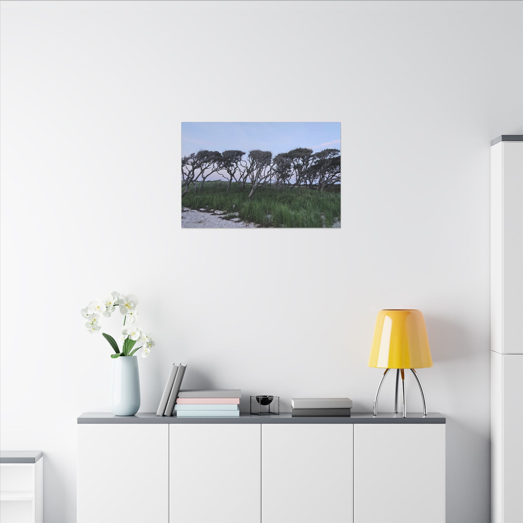 Coastal Windblown Trees Canvas
