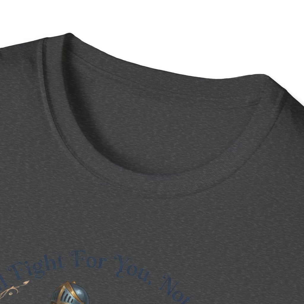 I Will Fight For You, Not With You Illustration T-Shirt | Fantasy Couple, Viper Motif