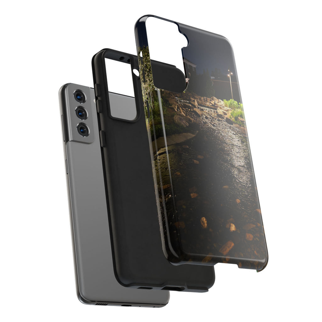 Night River Phone Case — Moody Outdoor Landscape Protective Cover