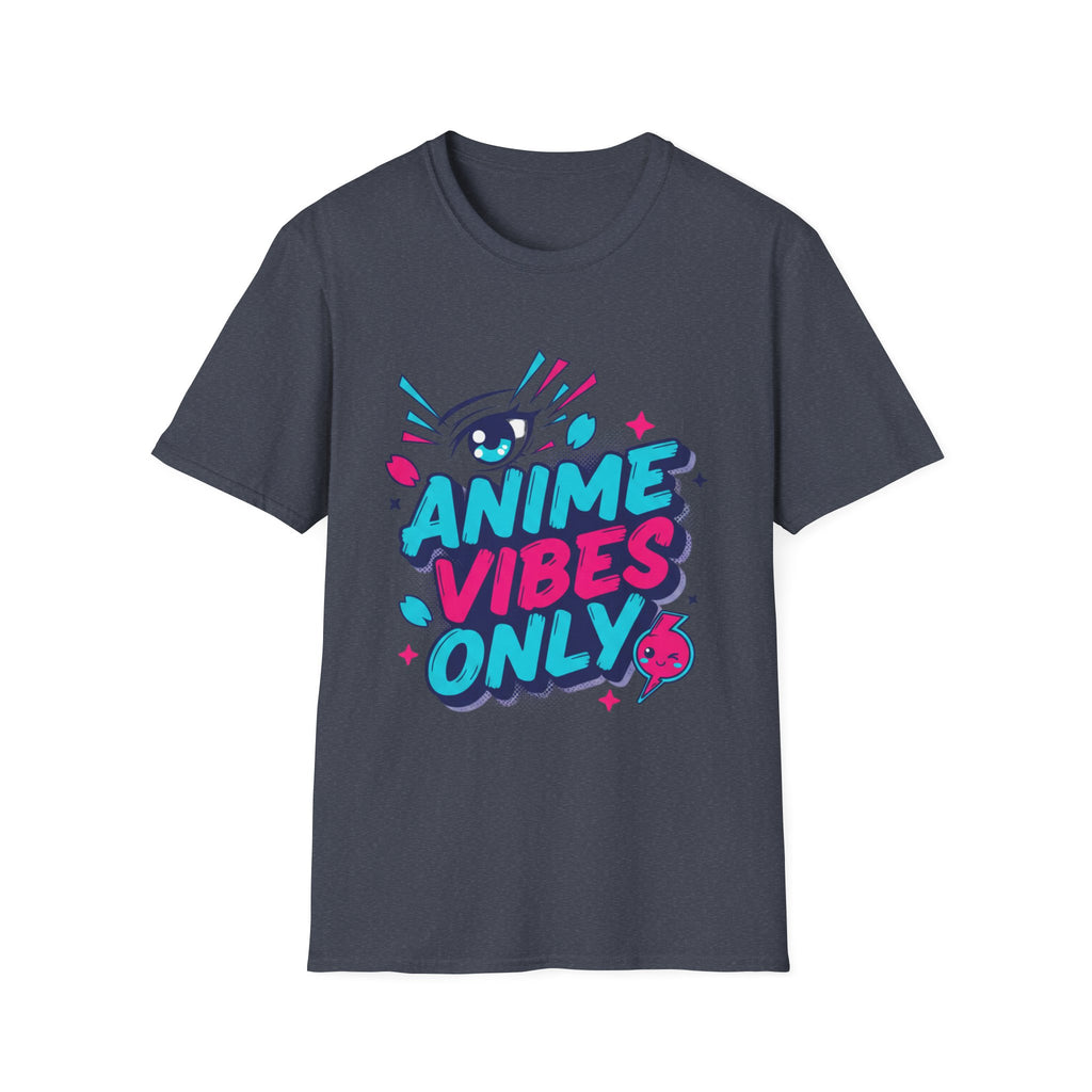 Anime Vibes Only T-Shirt | Retro Neon Anime Eye Design