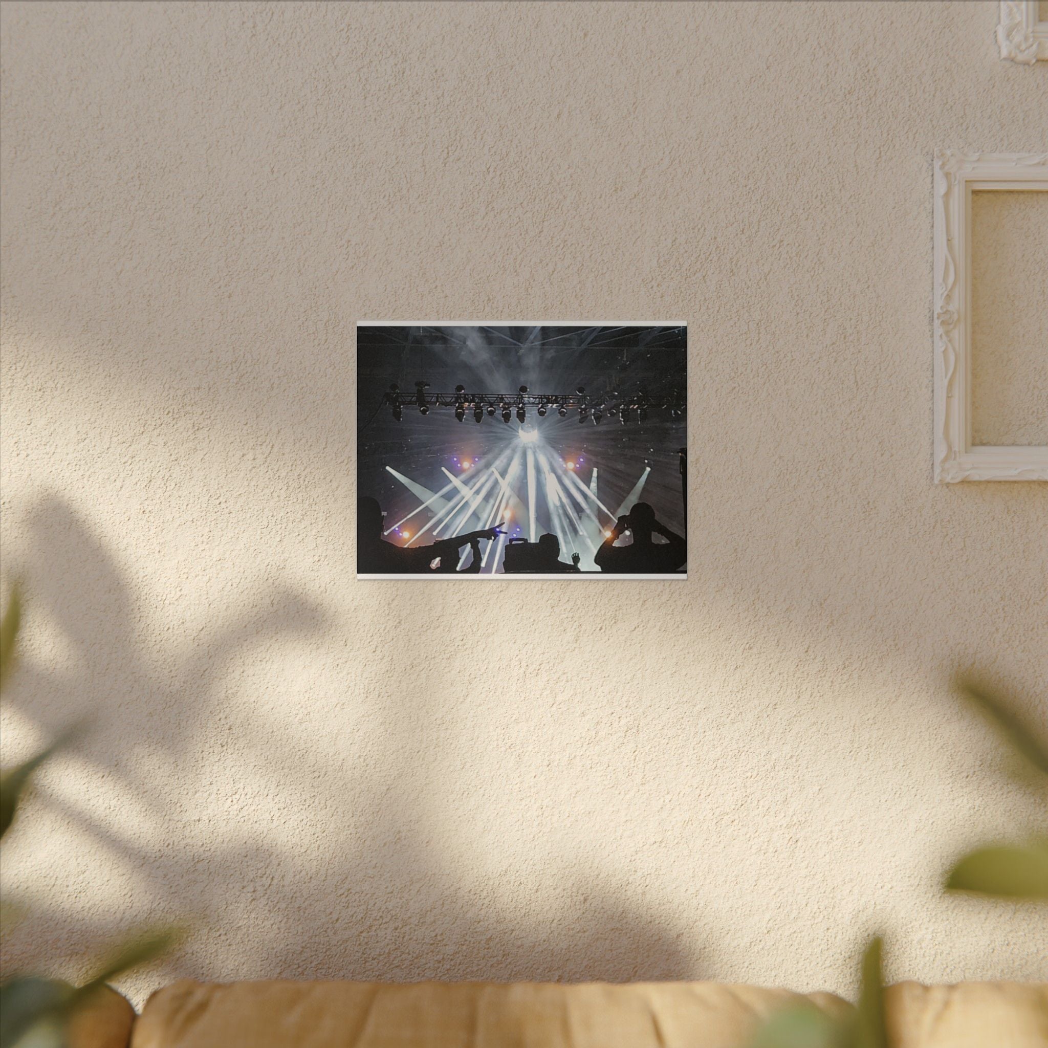 Concert Stage Lights Canvas, Matte Stretched Wall Art | Live Music