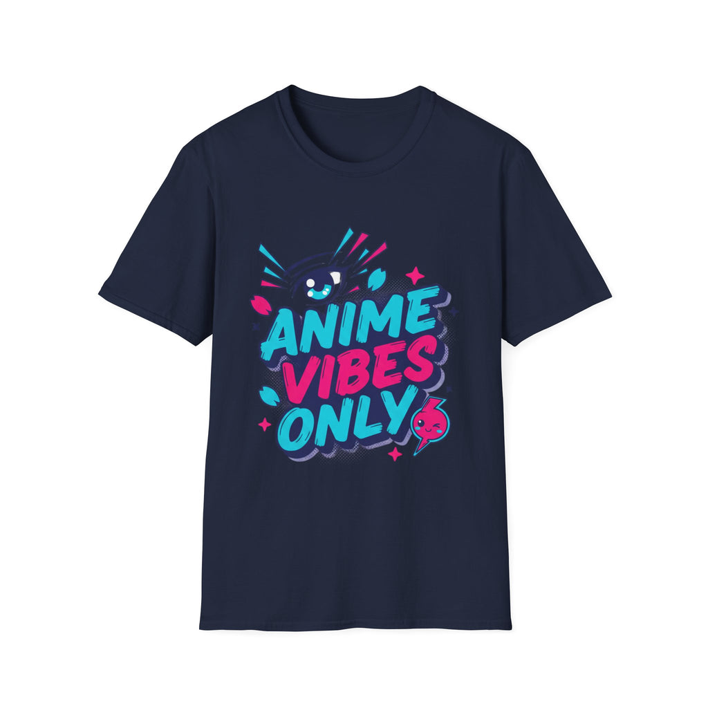 Anime Vibes Only T-Shirt | Retro Neon Anime Eye Design