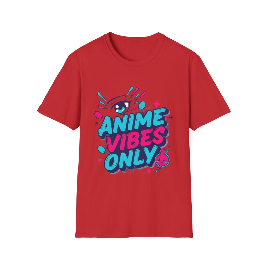 Anime Vibes Only T-Shirt | Retro Neon Anime Eye Design