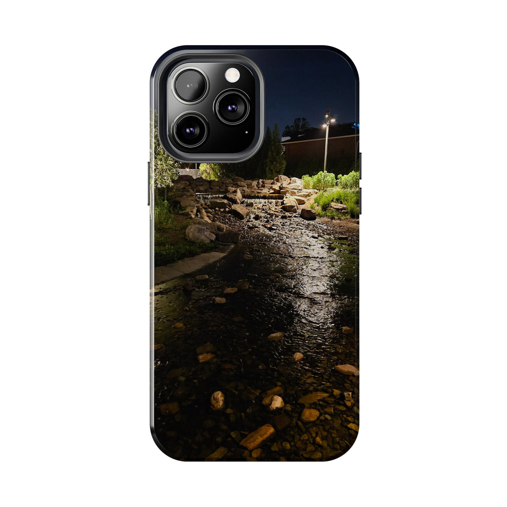 Night River Phone Case — Moody Outdoor Landscape Protective Cover
