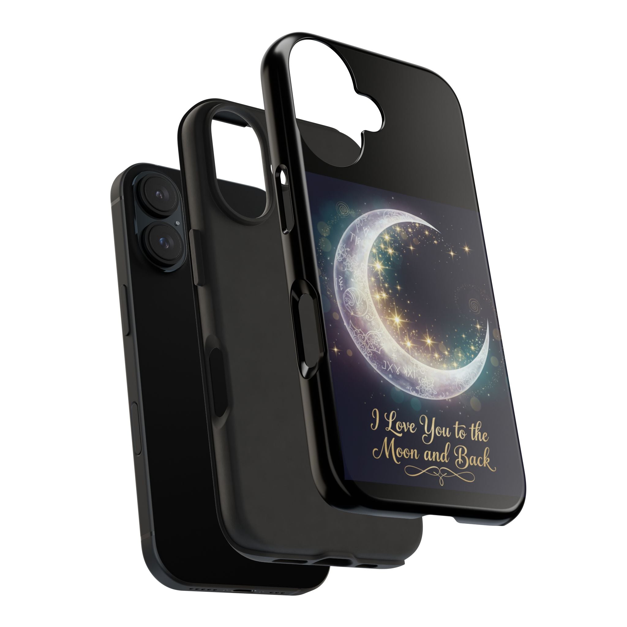 I Love You to the Moon and Back Phone Case | Moon Crescent Stars