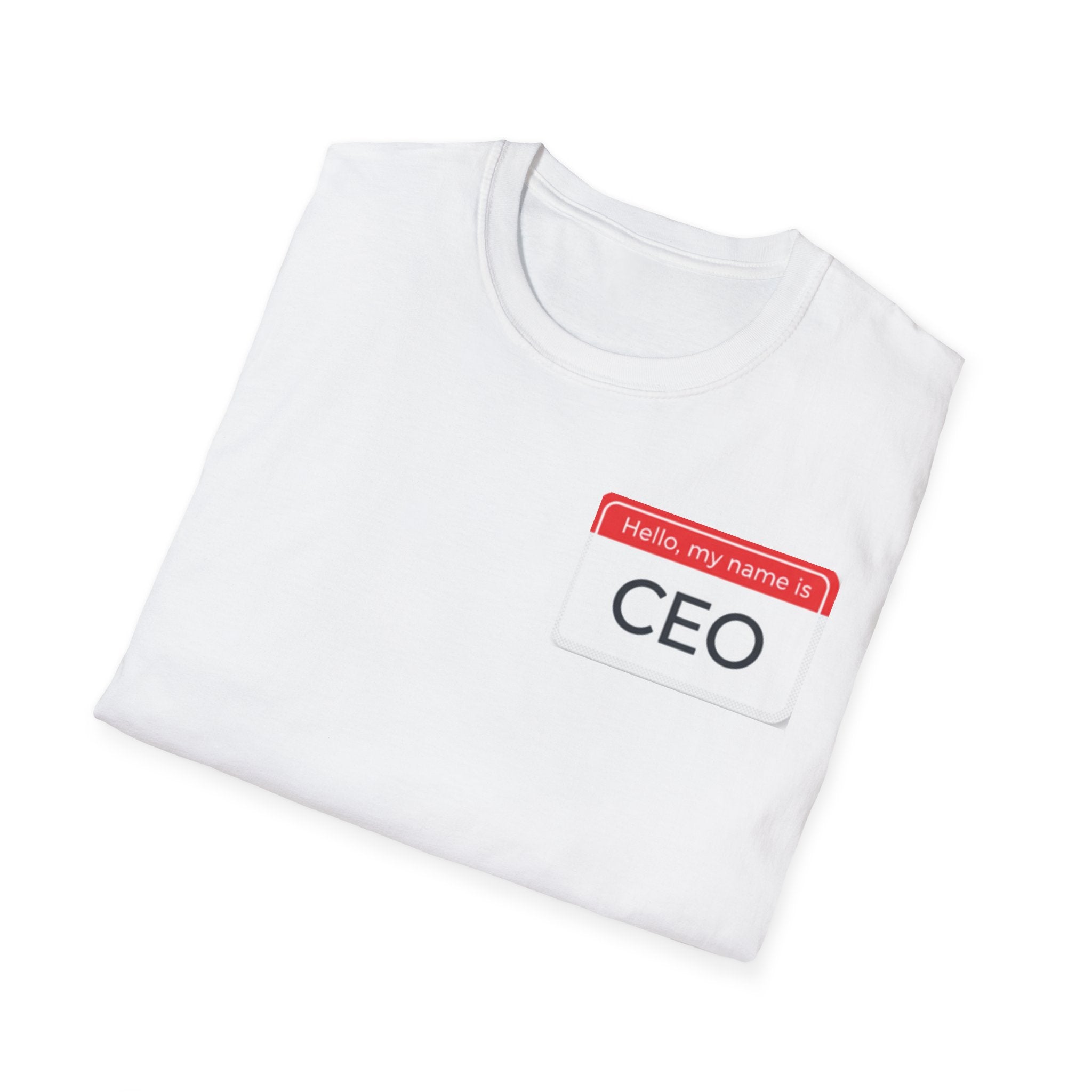 Hello My Name Is CEO T-Shirt | Name Tag Novelty Tee