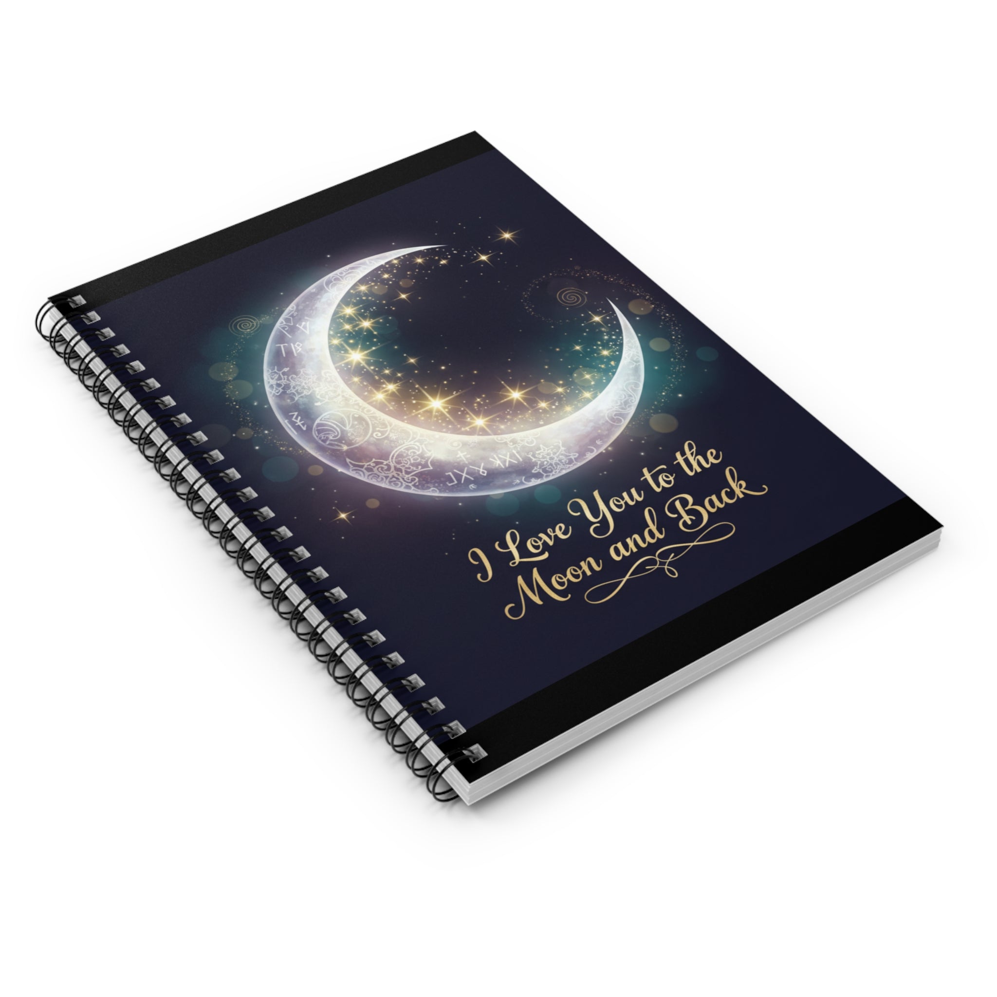 I Love You to the Moon and Back Notebook | Spiral Ruled Journal