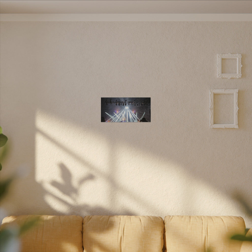Concert Stage Lights Canvas, Matte Stretched Wall Art | Live Music