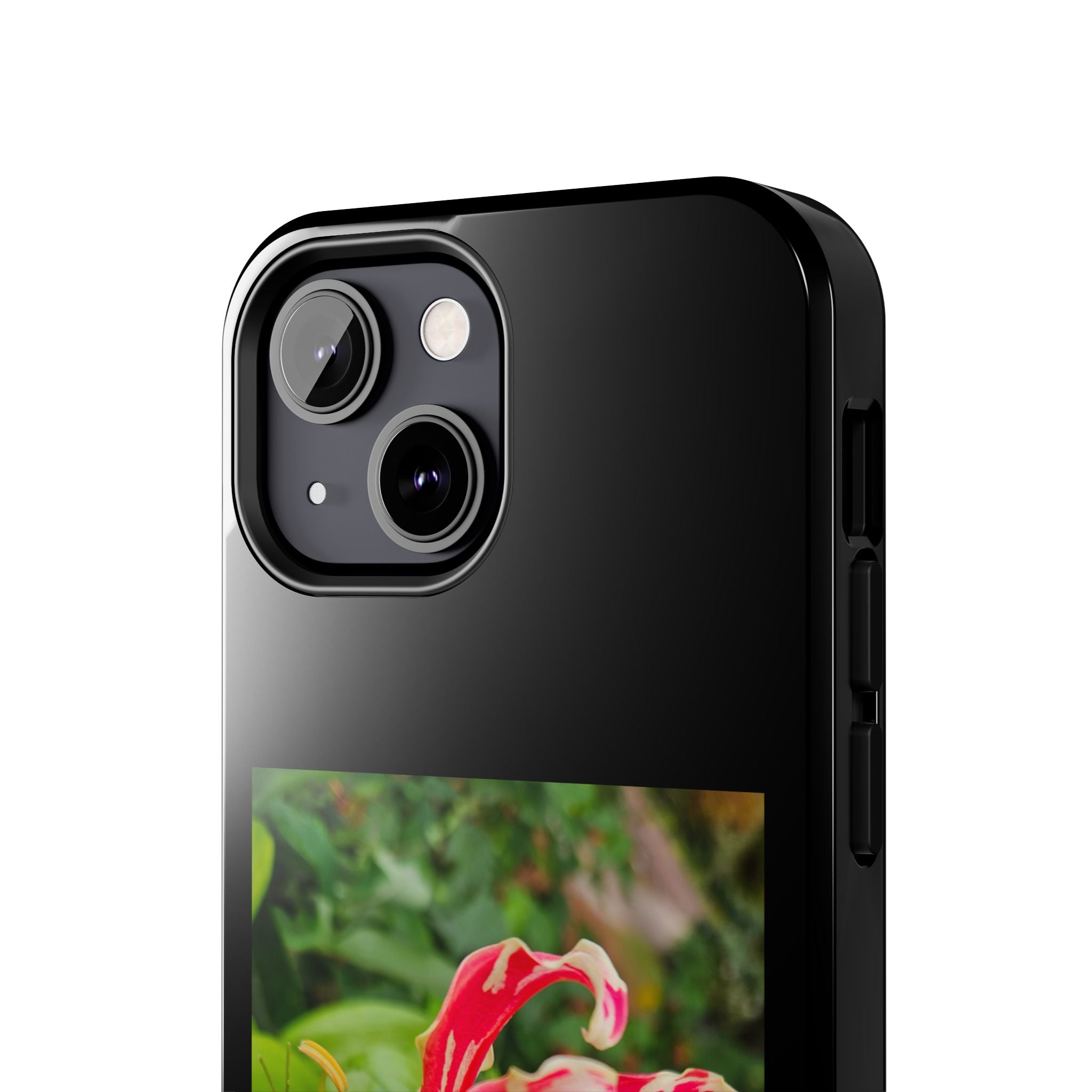 Gloriosa Lily Tough Phone Case | Red Tropical Flower Phone Case