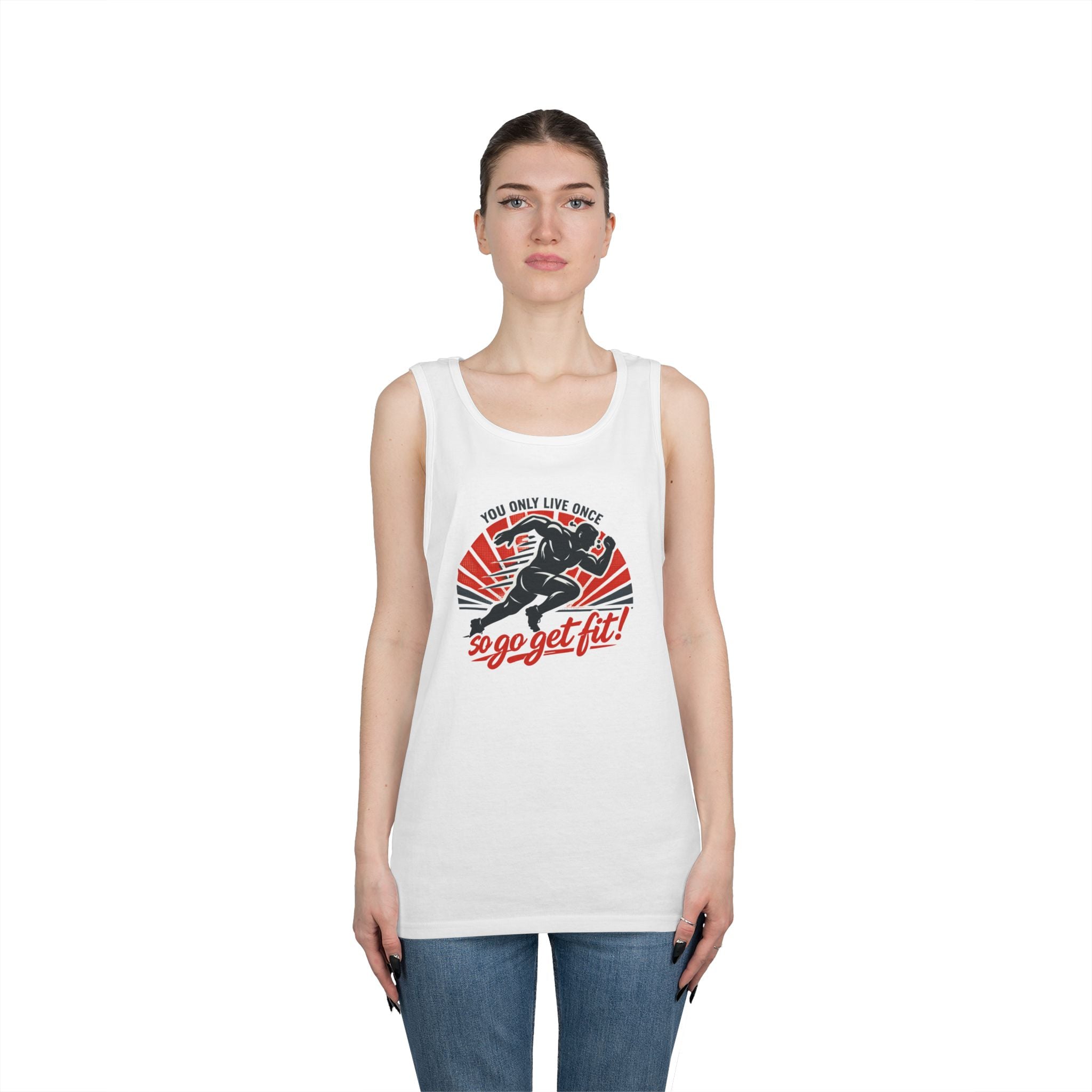 You Only Live Once So Go Get Fit tank top | Fitness Motivational Workout Tee