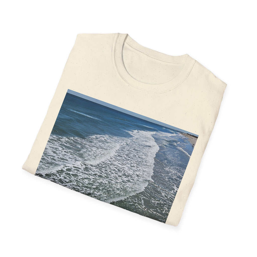 Beach Waves Photo T-Shirt — Coastal Ocean Surf Graphic Tee
