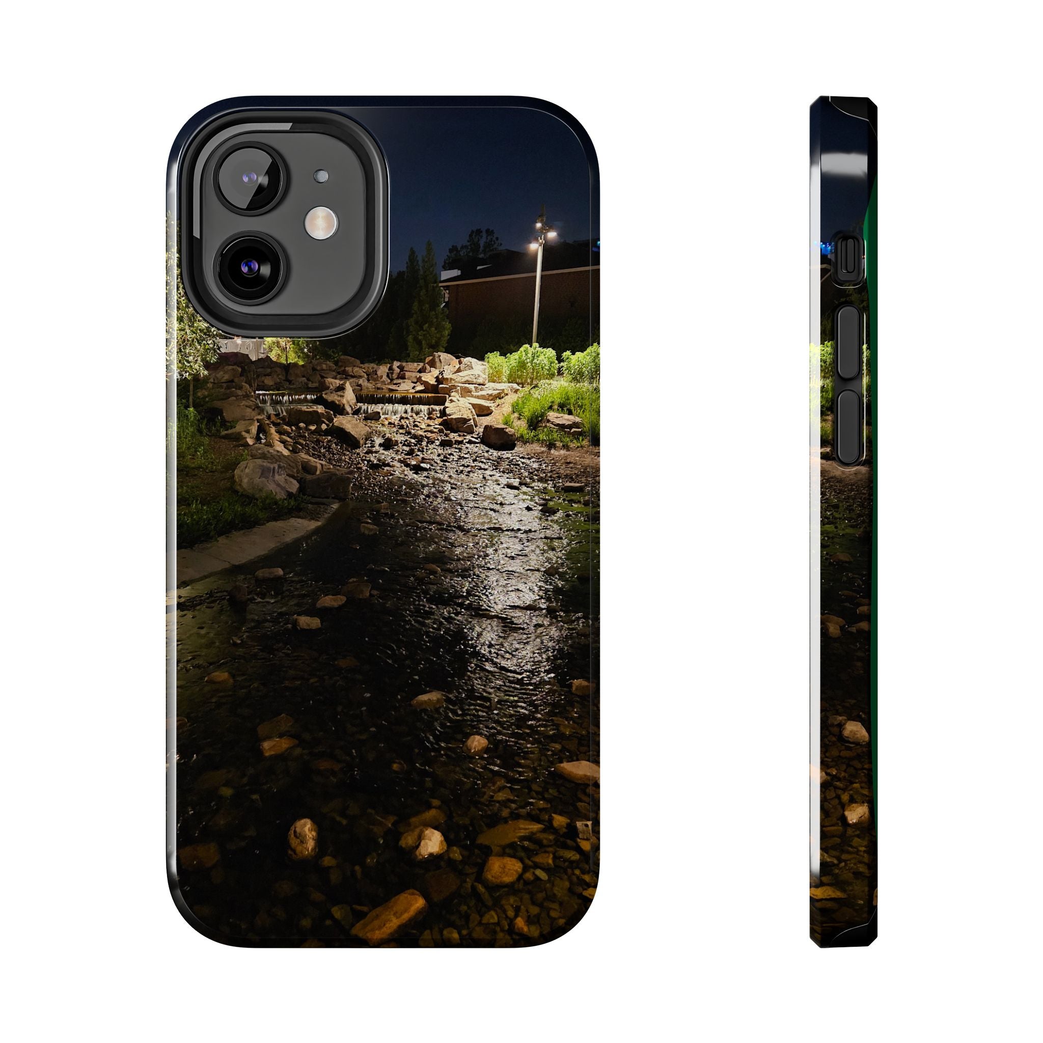 Night River Phone Case — Moody Outdoor Landscape Protective Cover