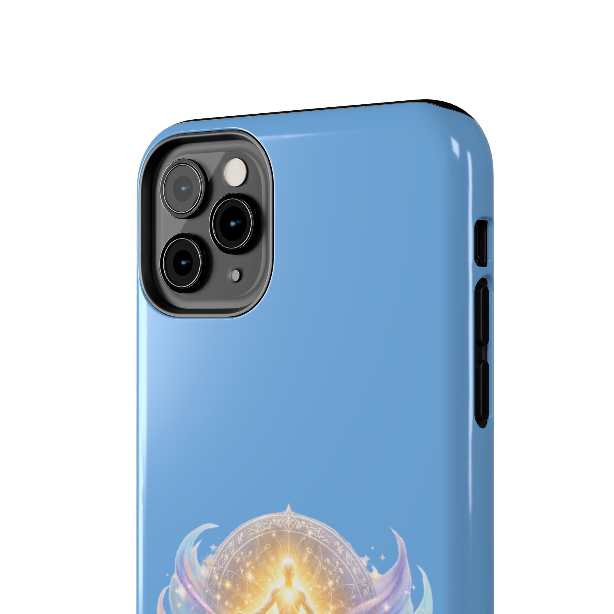 Positive Attracts Positive angel artwork Phone Case | inspirational spiritual design